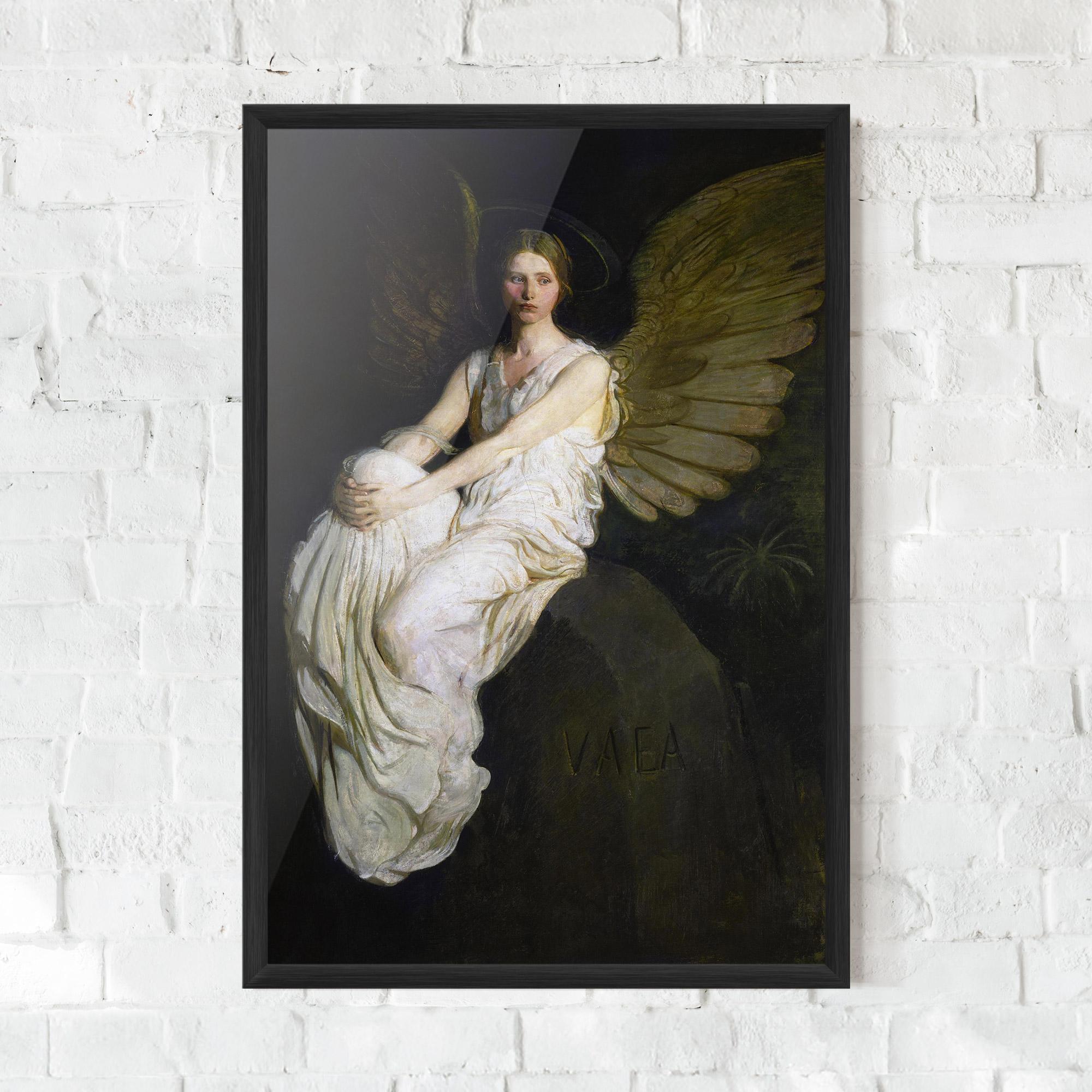 Keretezett Poszter Angel Thinking mockup 0