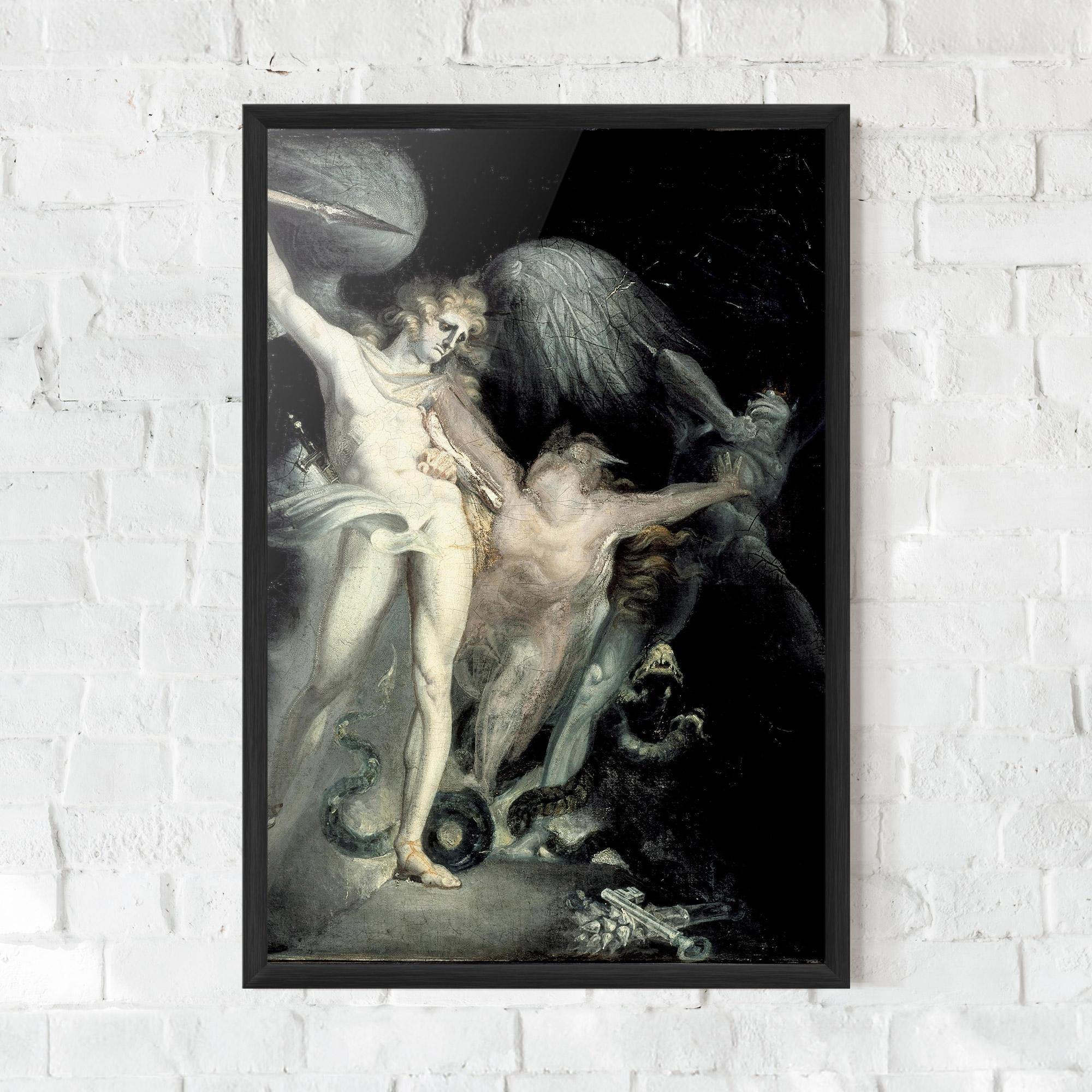 Keretezett Poszter Old Angel Painting mockup 0