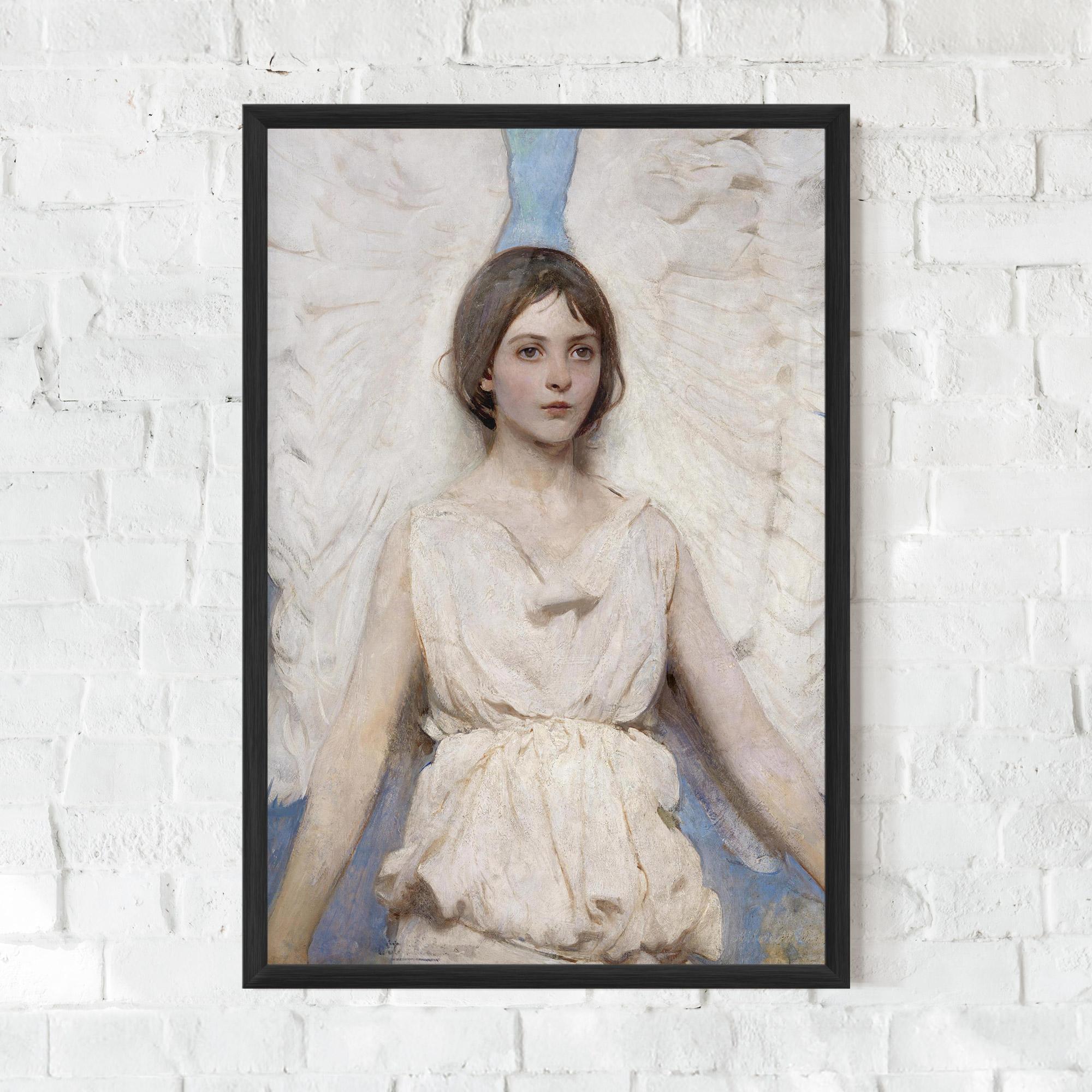 Keretezett Poszter Pretty Angel Painting mockup 0