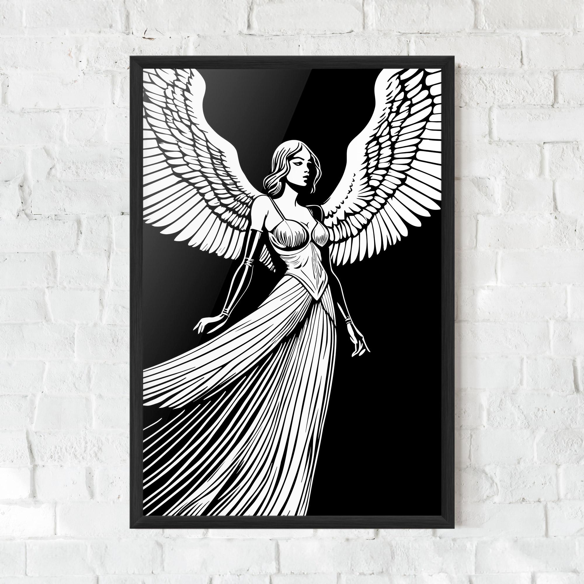 Keretezett Poszter Pretty Angel mockup 0