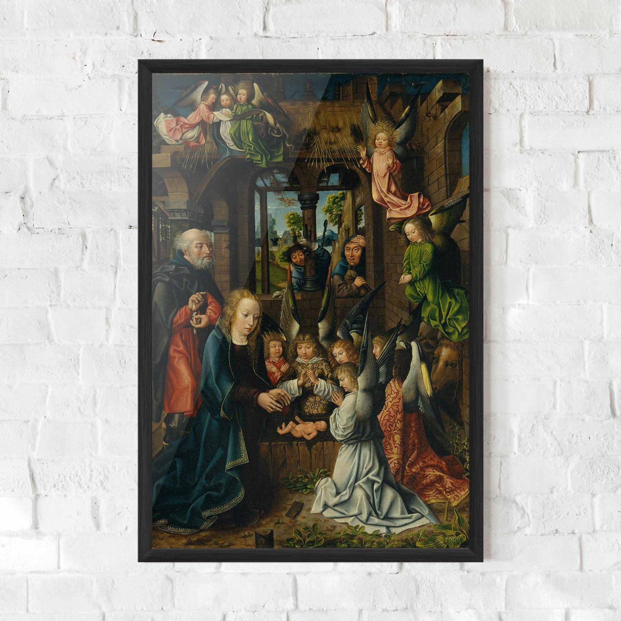 Keretezett Poszter Small Angels Praying mockup 0