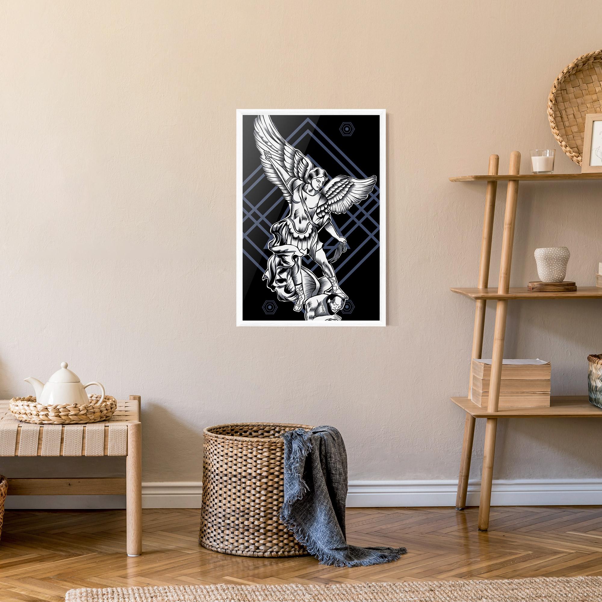 Keretezett Poszter Angel Fights mockup 9