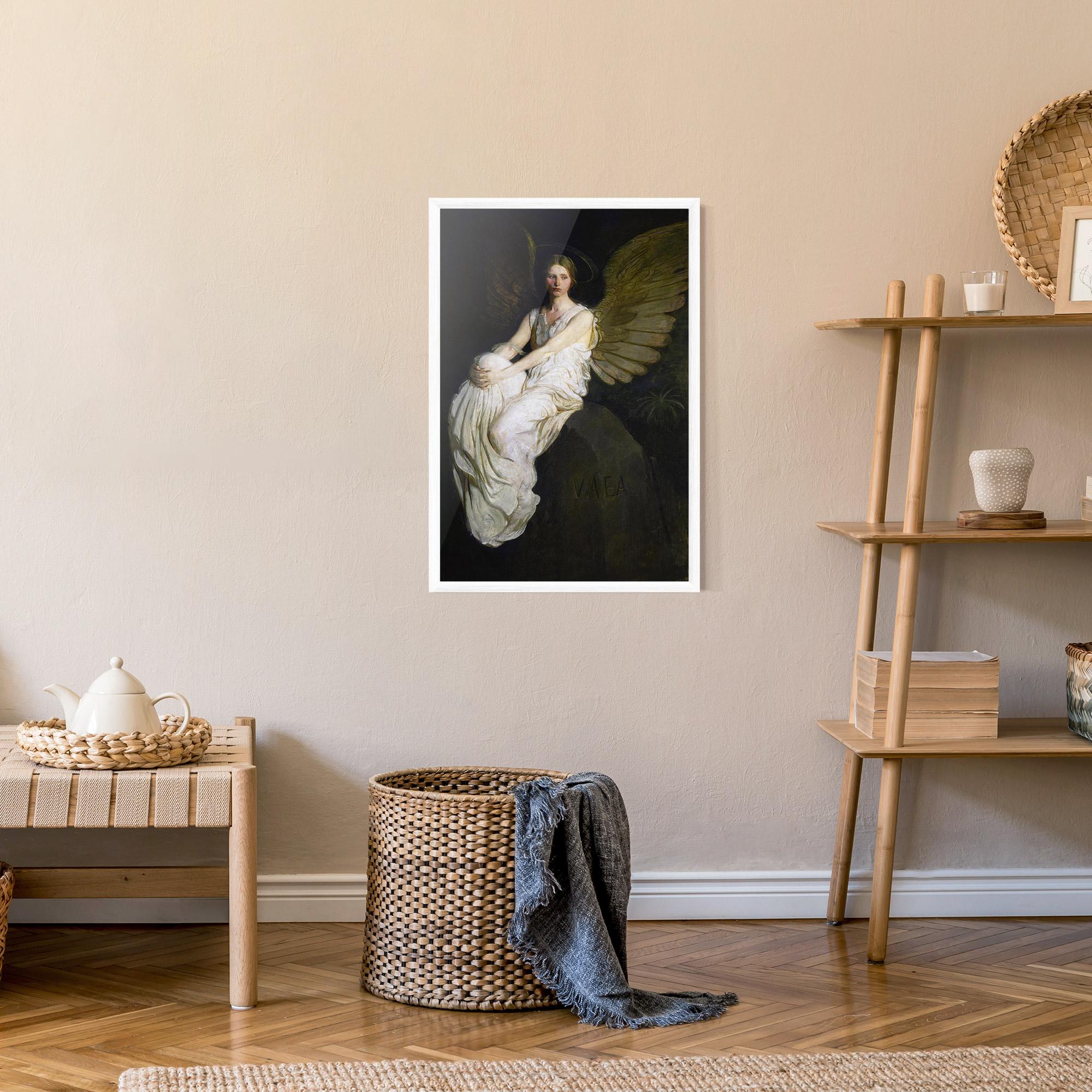 Keretezett Poszter Angel Thinking mockup 9