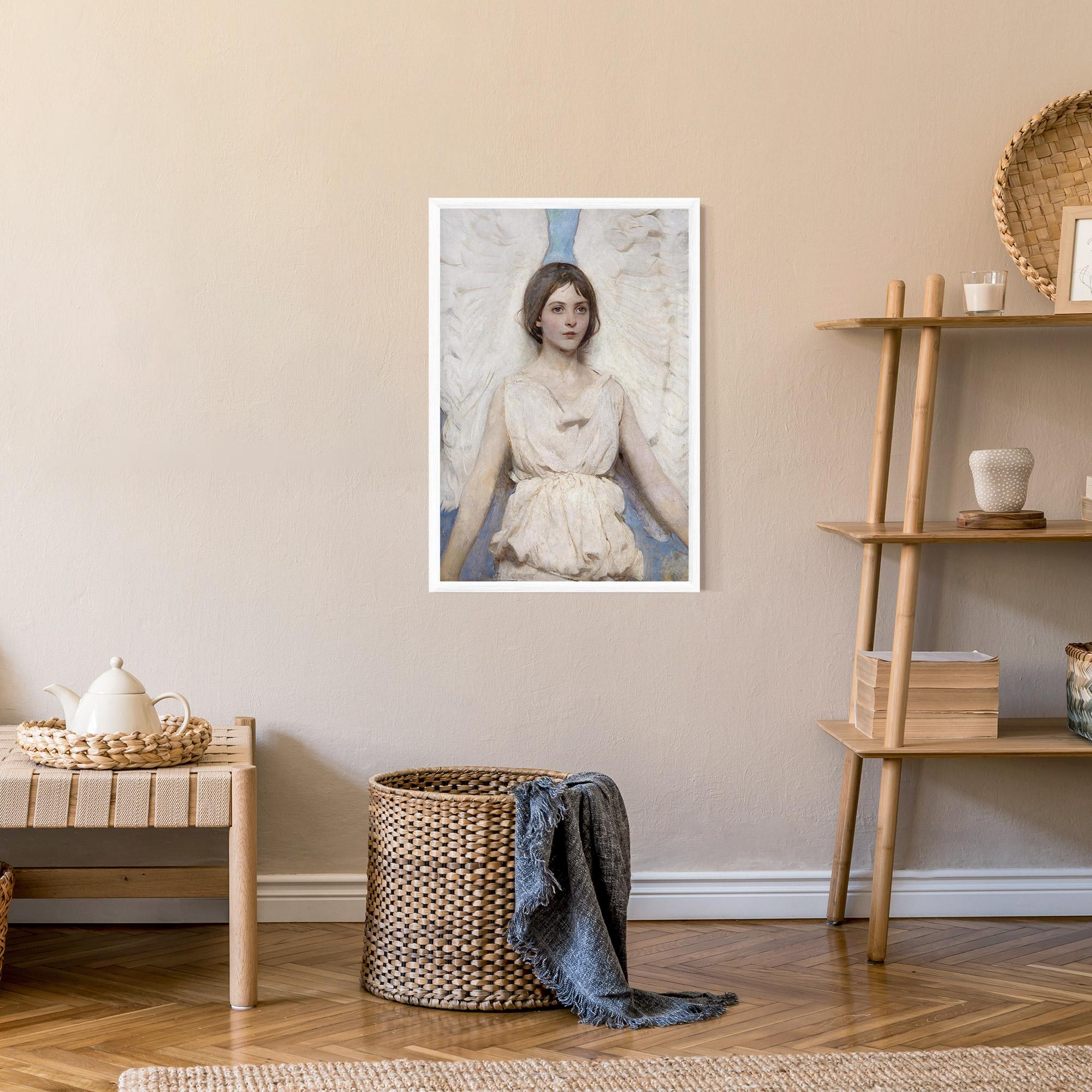 Keretezett Poszter Pretty Angel Painting mockup 9