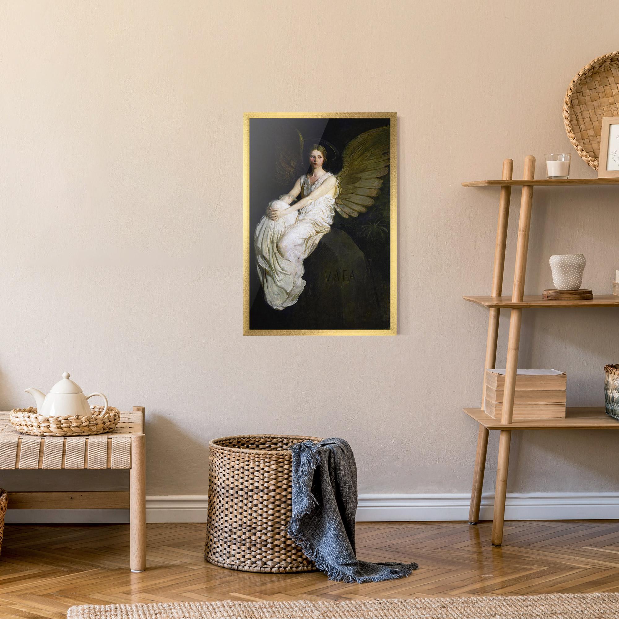 Keretezett Poszter Angel Thinking mockup 9