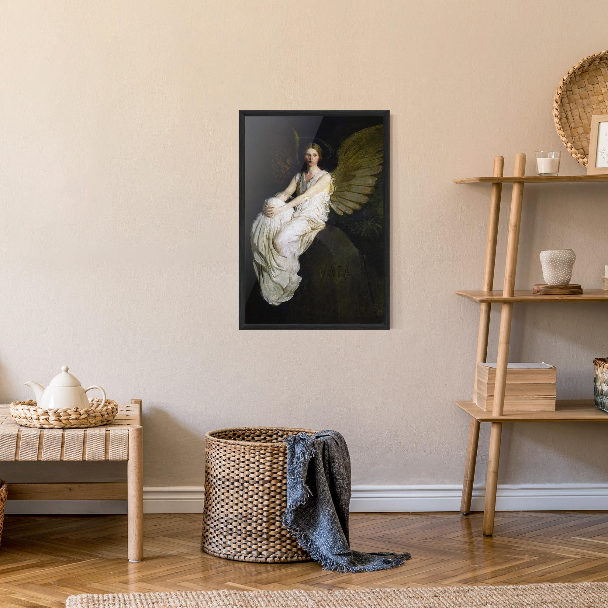 Keretezett Poszter Angel Thinking mockup 9