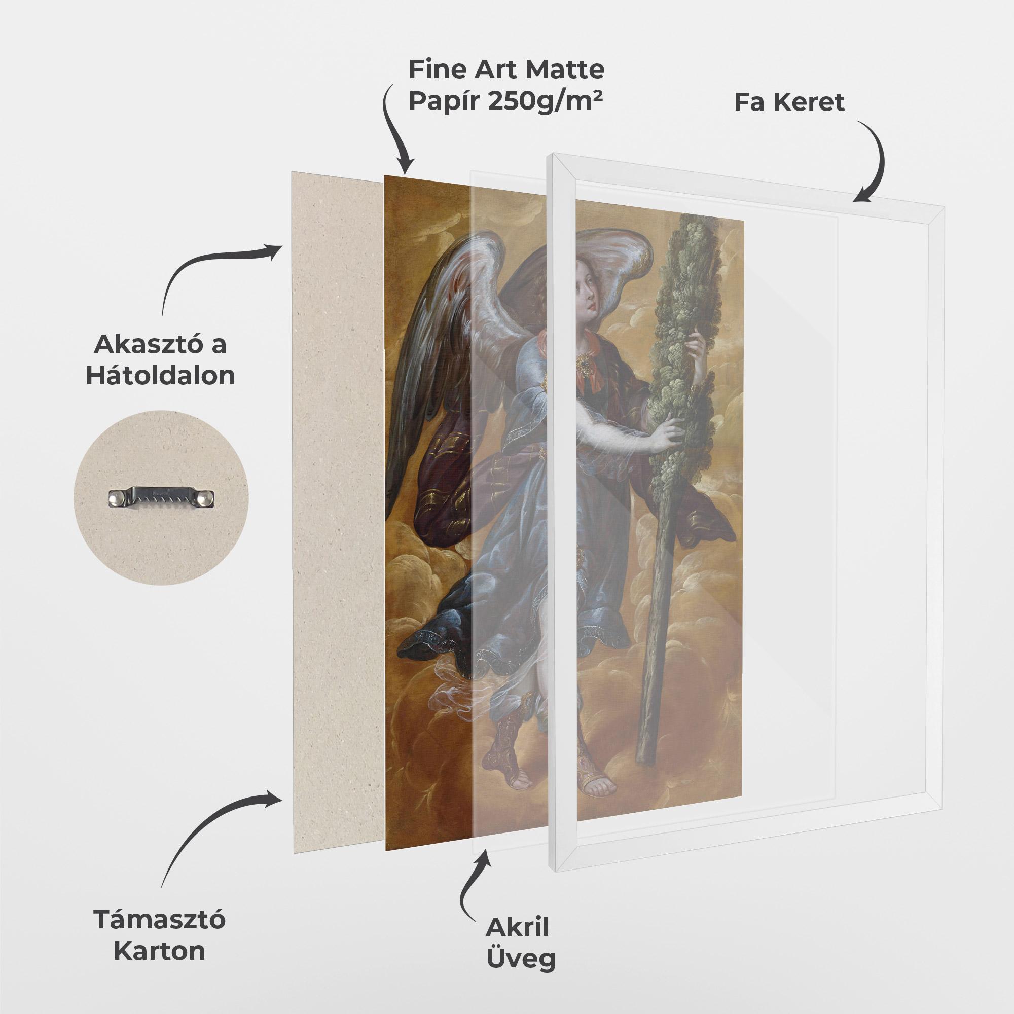 Keretezett Poszter Angel Holding A Tree mockup 1