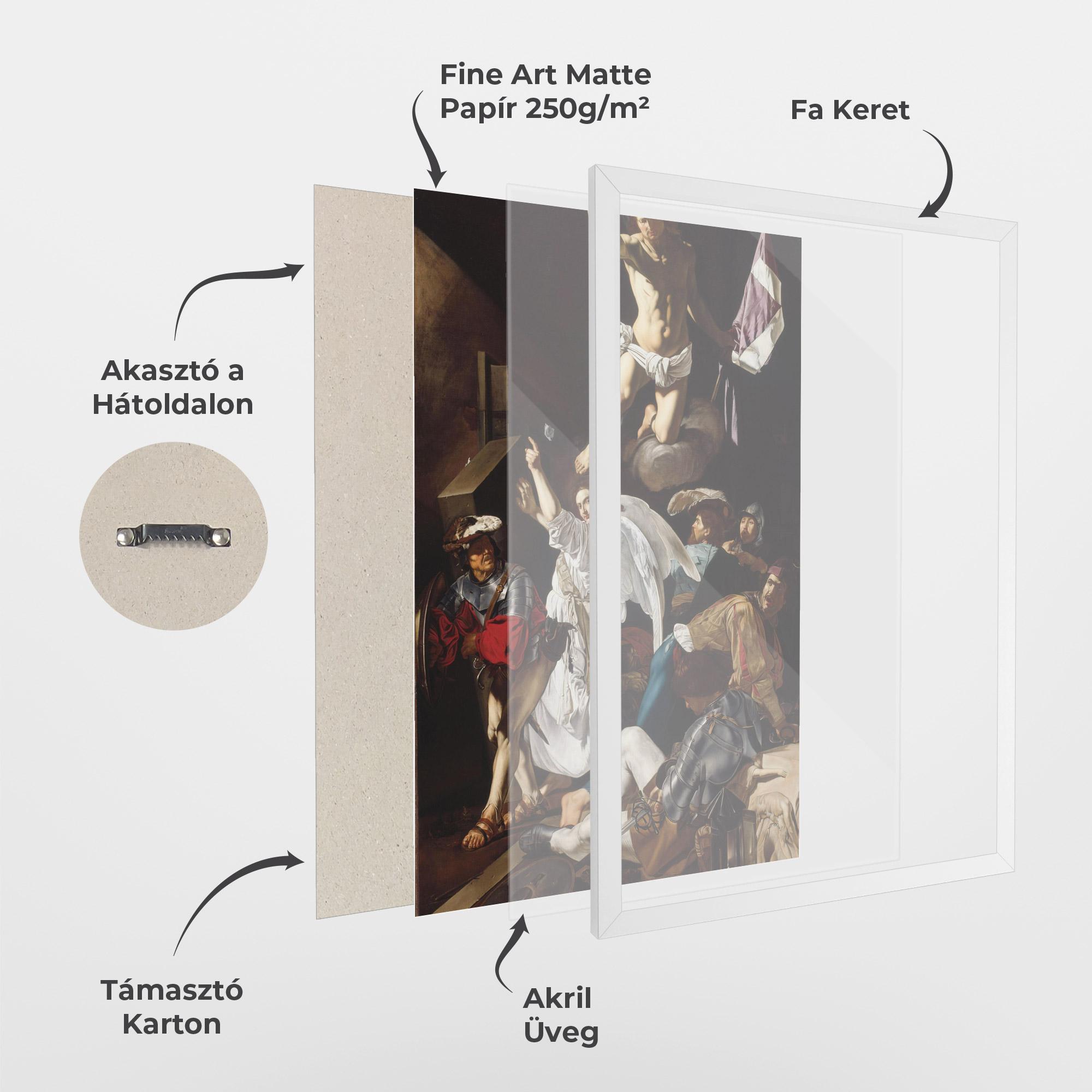 Keretezett Poszter Angel Painting mockup 1