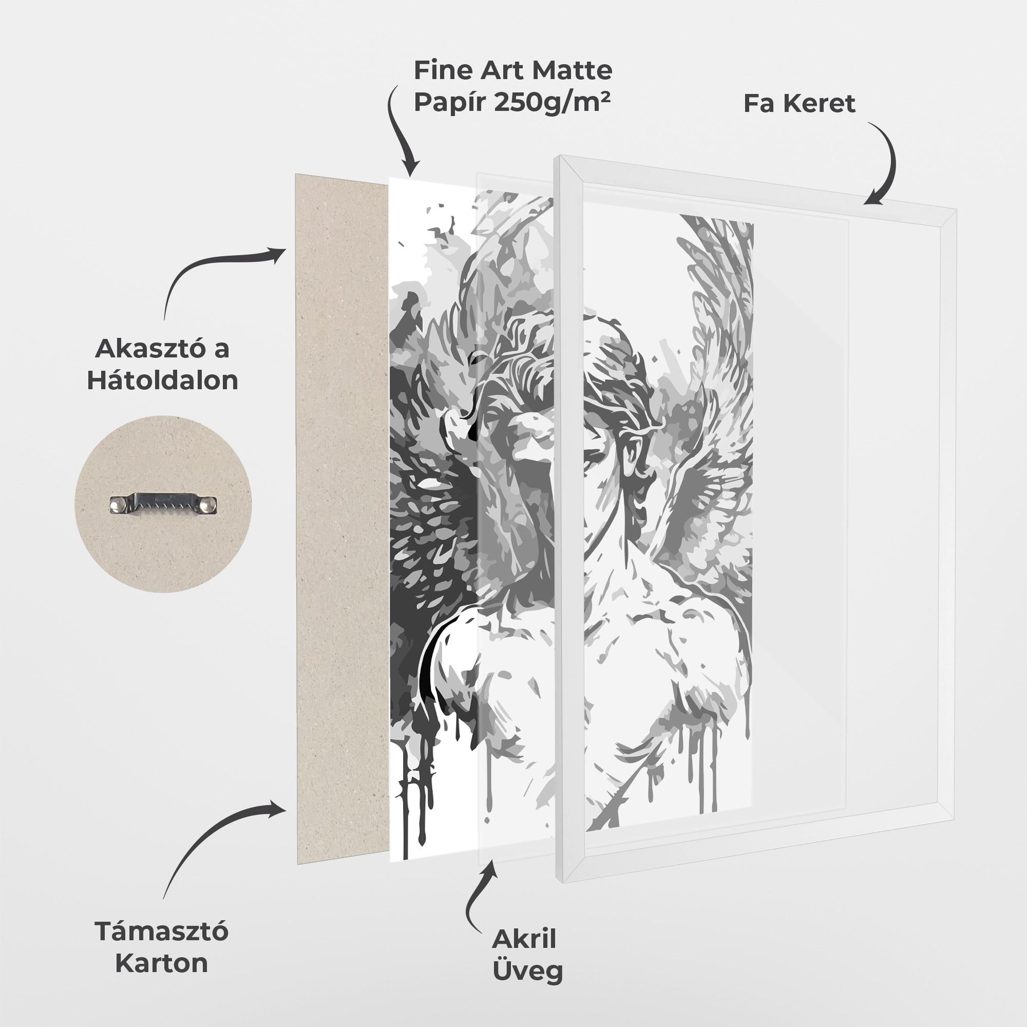 Keretezett Poszter Beautiful Angel mockup 1