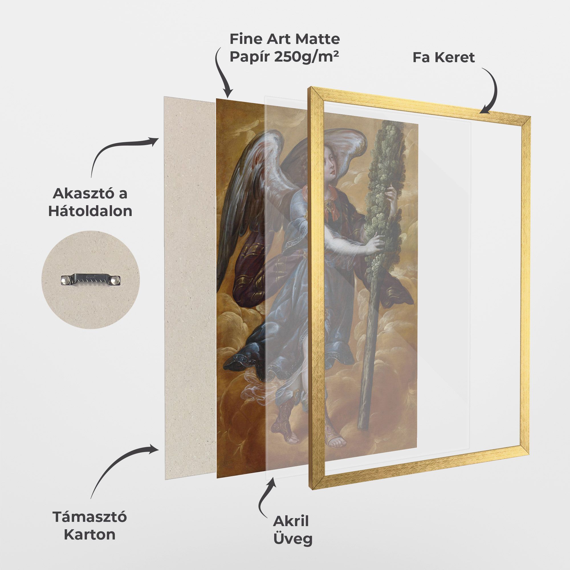 Angel Holding A Tree mockup 1