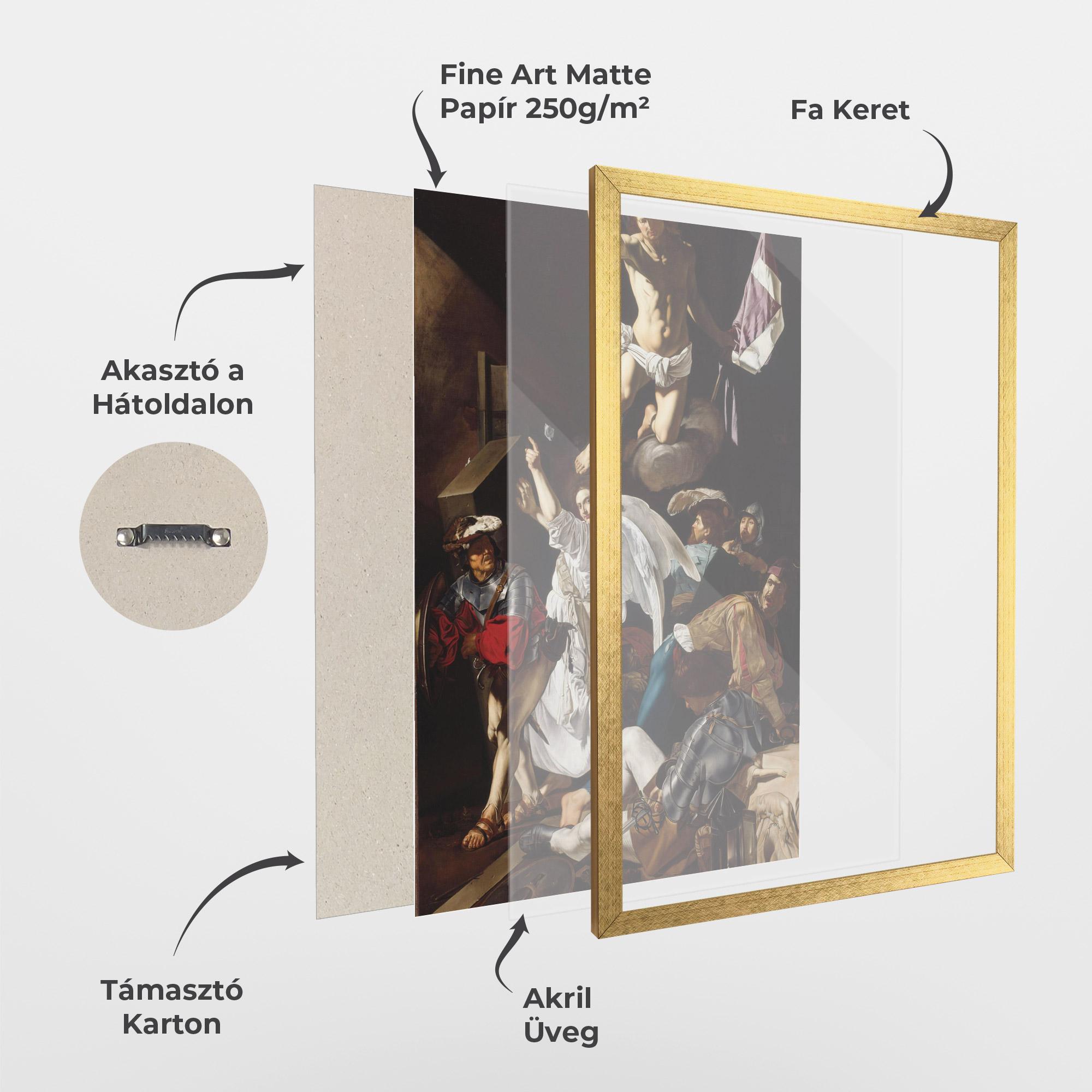 Keretezett Poszter Angel Painting mockup 1