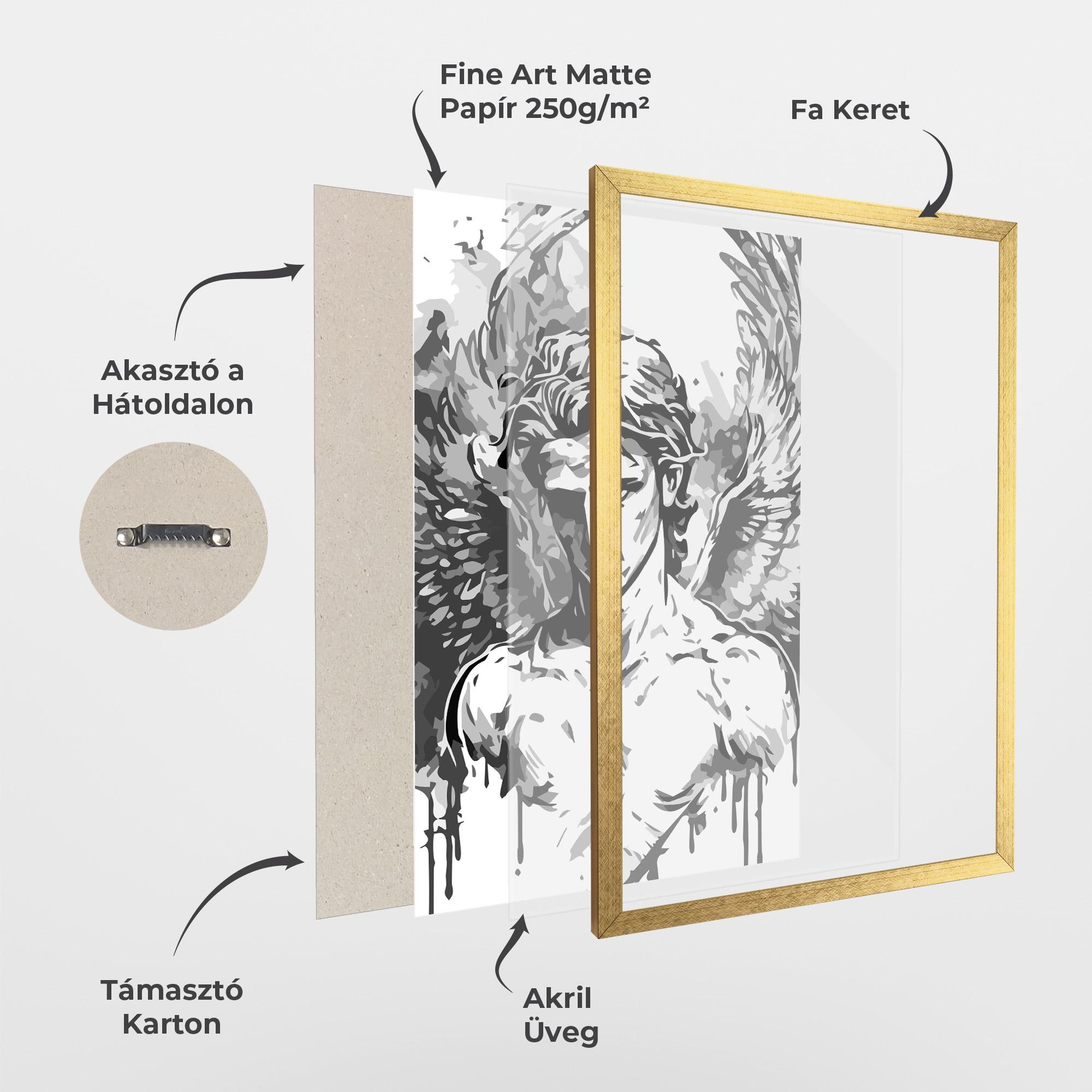 Keretezett Poszter Beautiful Angel mockup 1