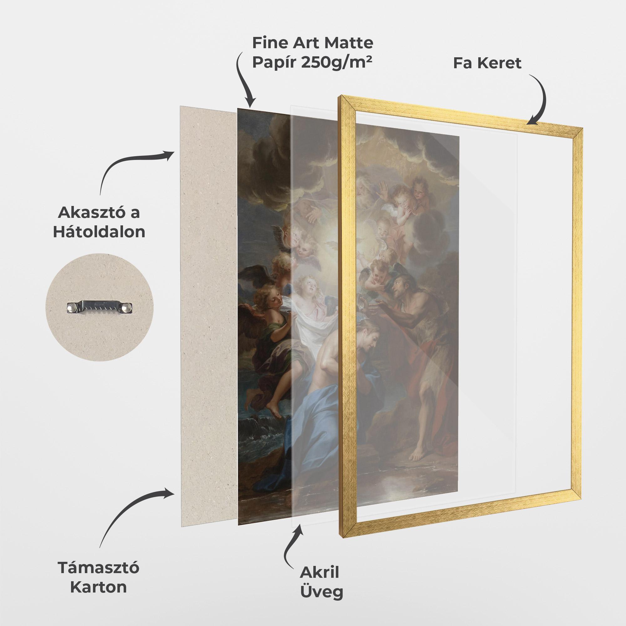 Keretezett Poszter Bird Floating mockup 1