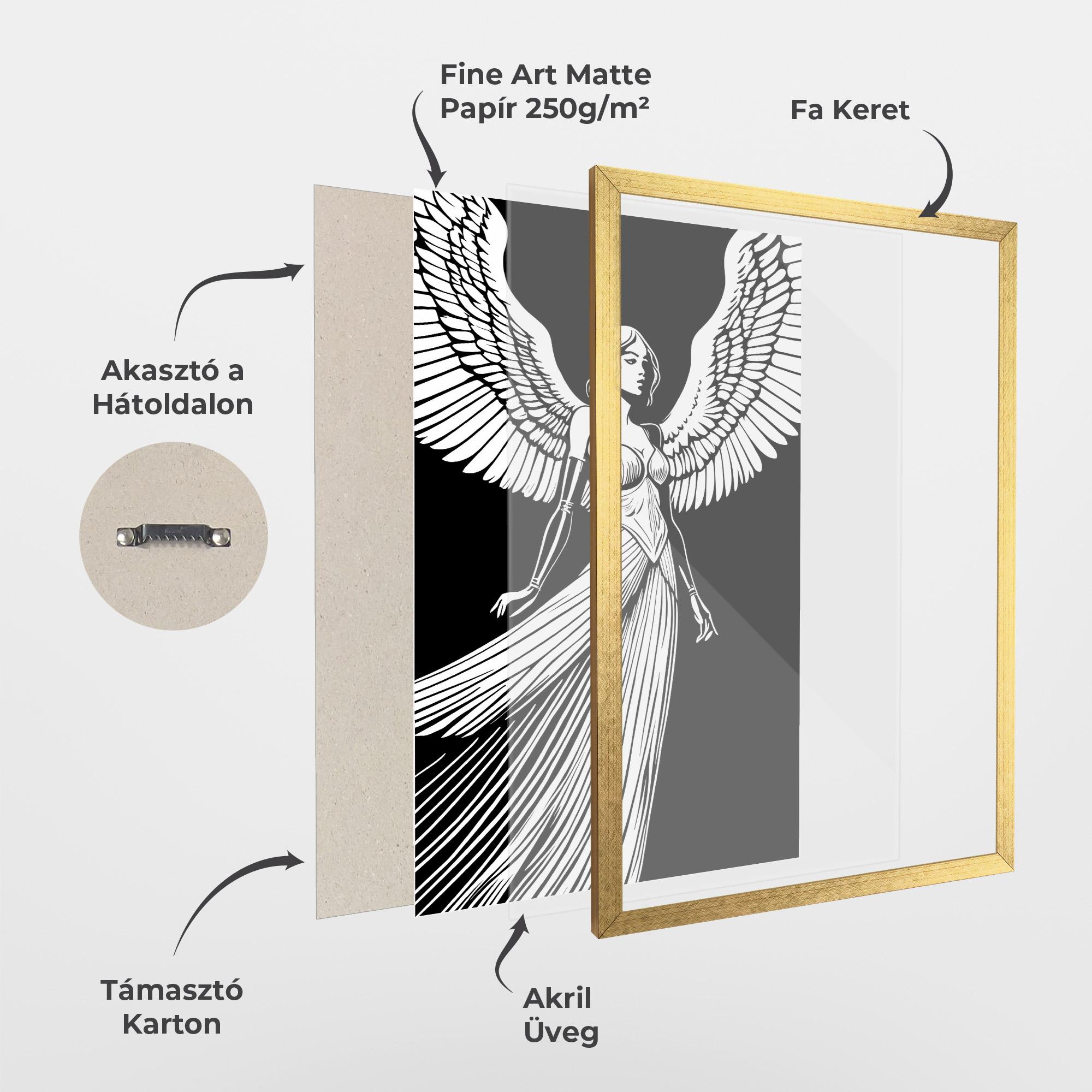 Keretezett Poszter Pretty Angel mockup 1