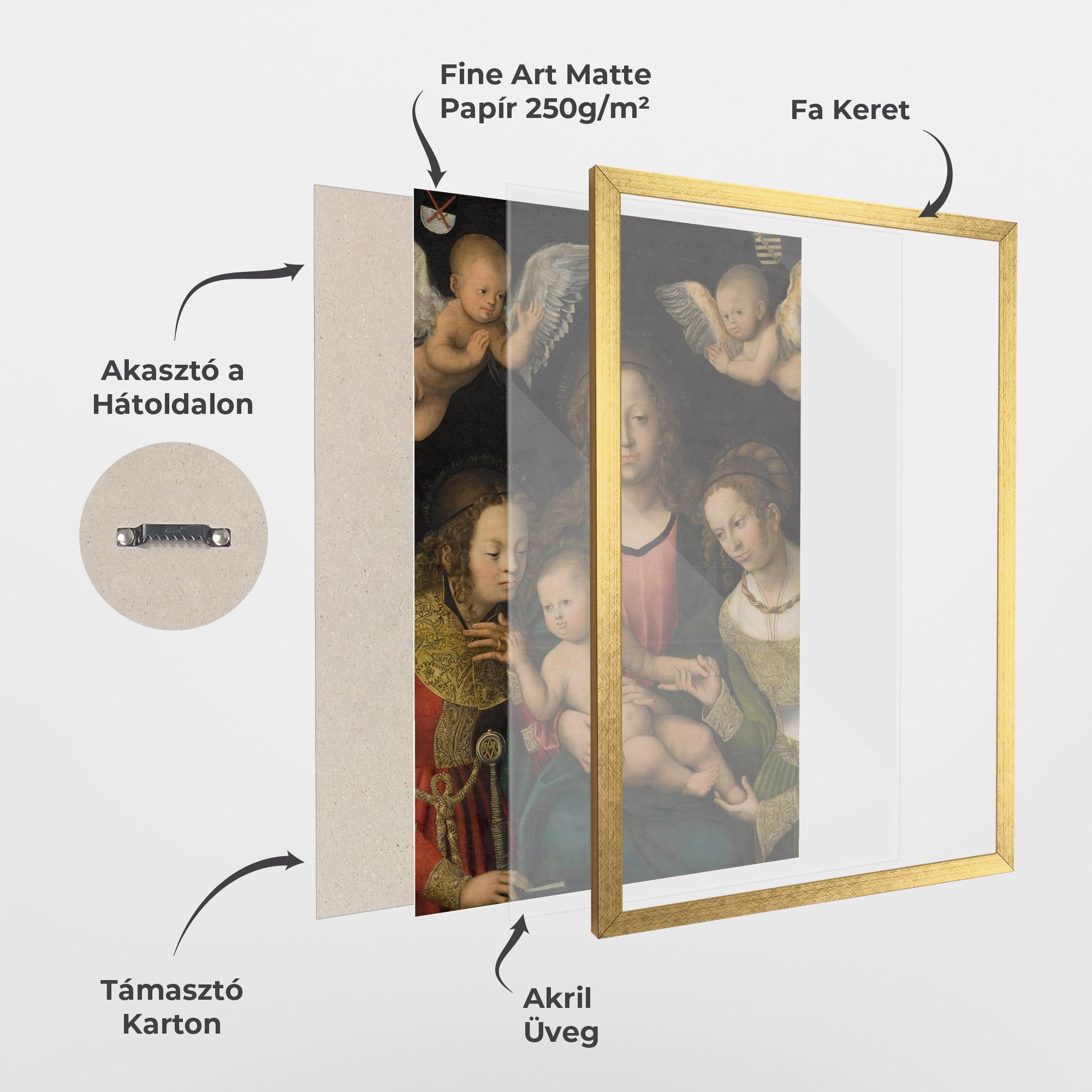 Keretezett Poszter Small Little Angels mockup 1