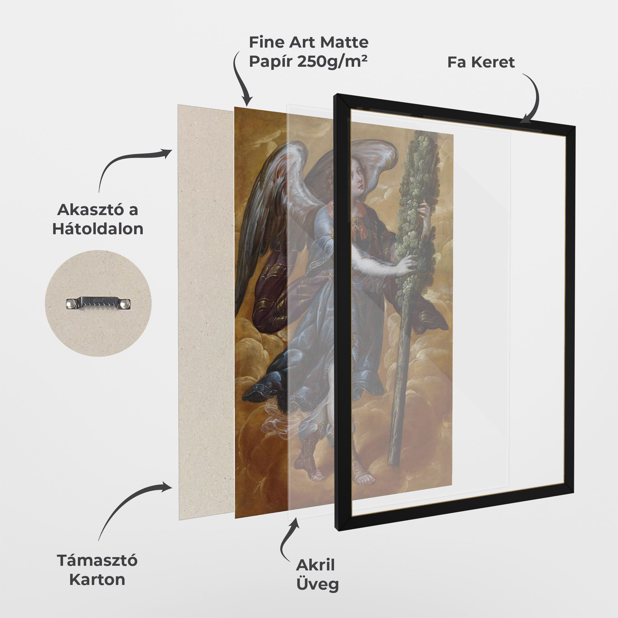 Angel Holding A Tree mockup 1