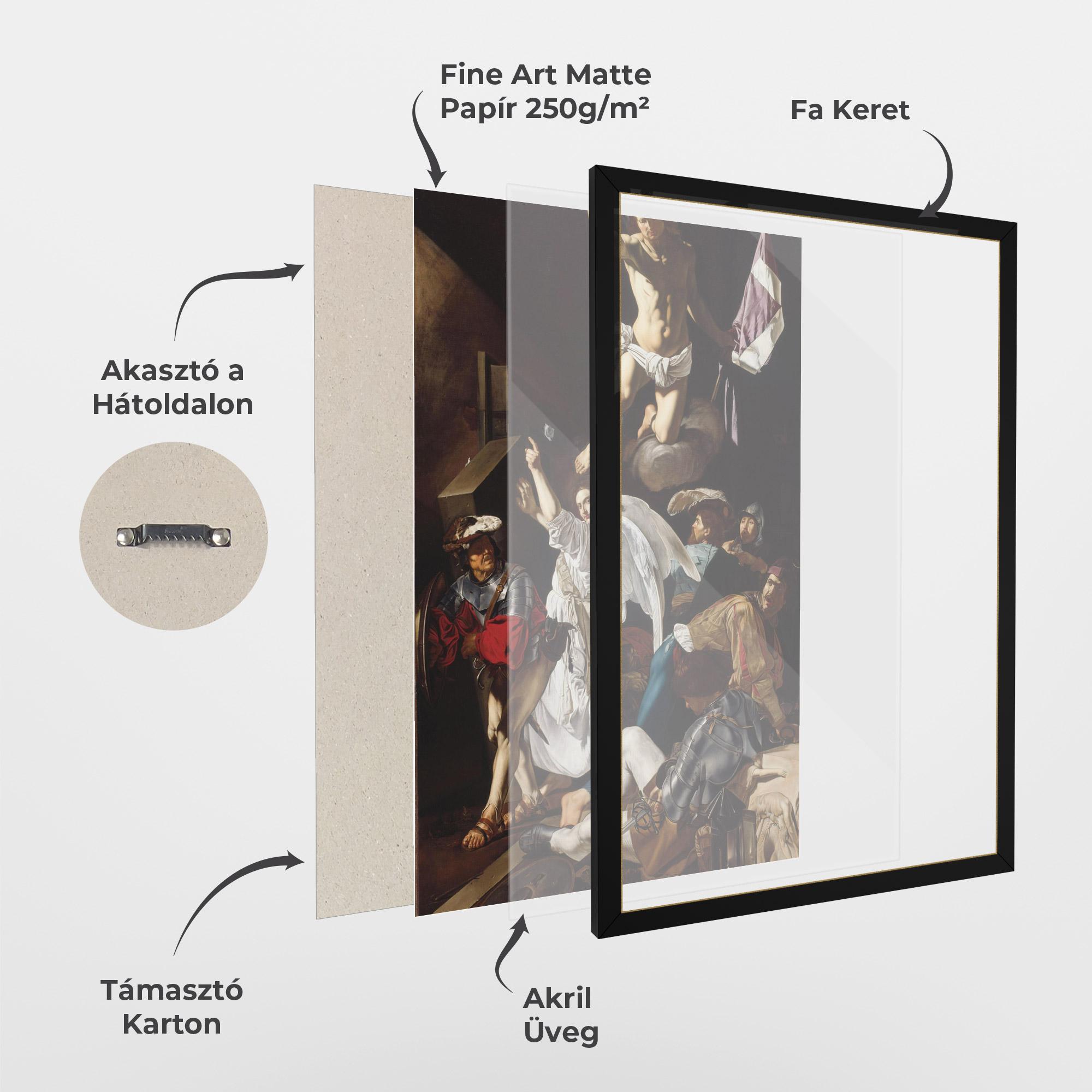 Keretezett Poszter Angel Painting mockup 1