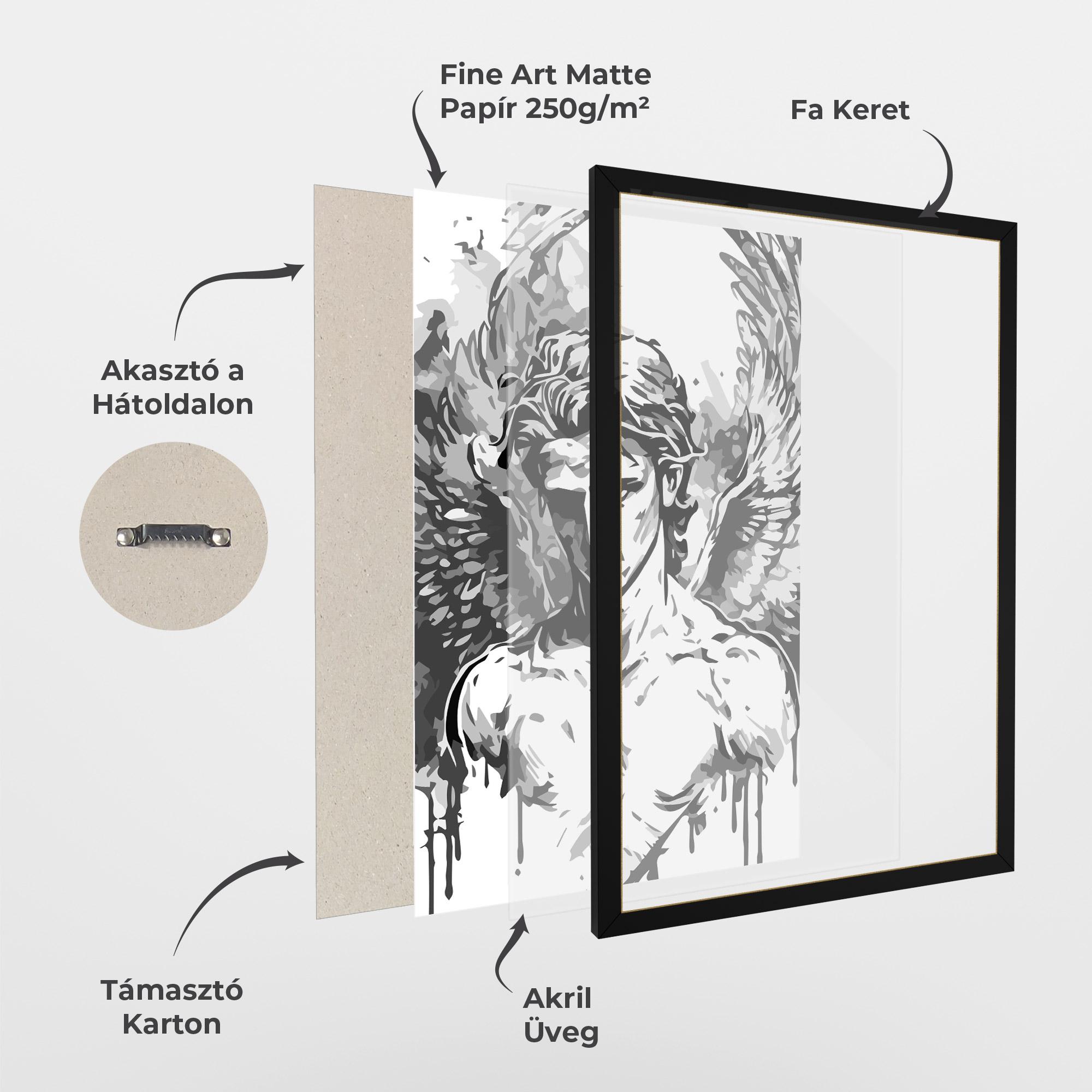 Keretezett Poszter Beautiful Angel mockup 1