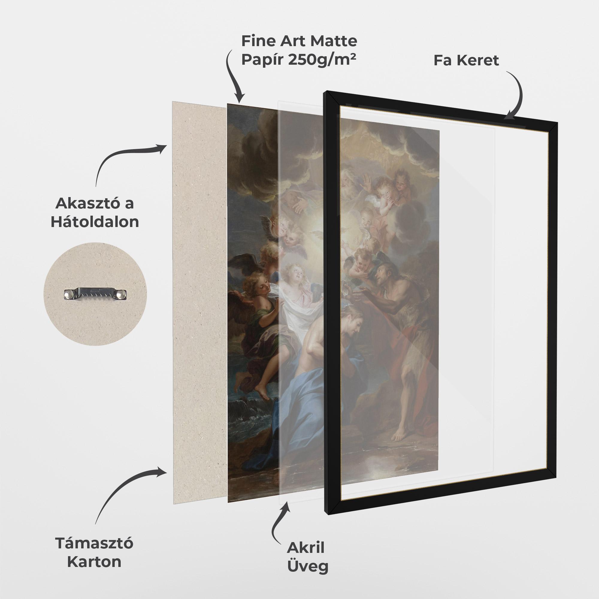 Keretezett Poszter Bird Floating mockup 1