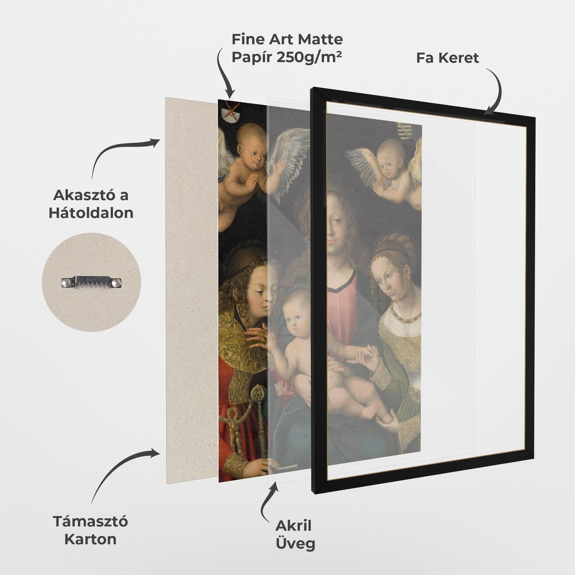 Keretezett Poszter Small Little Angels mockup 1