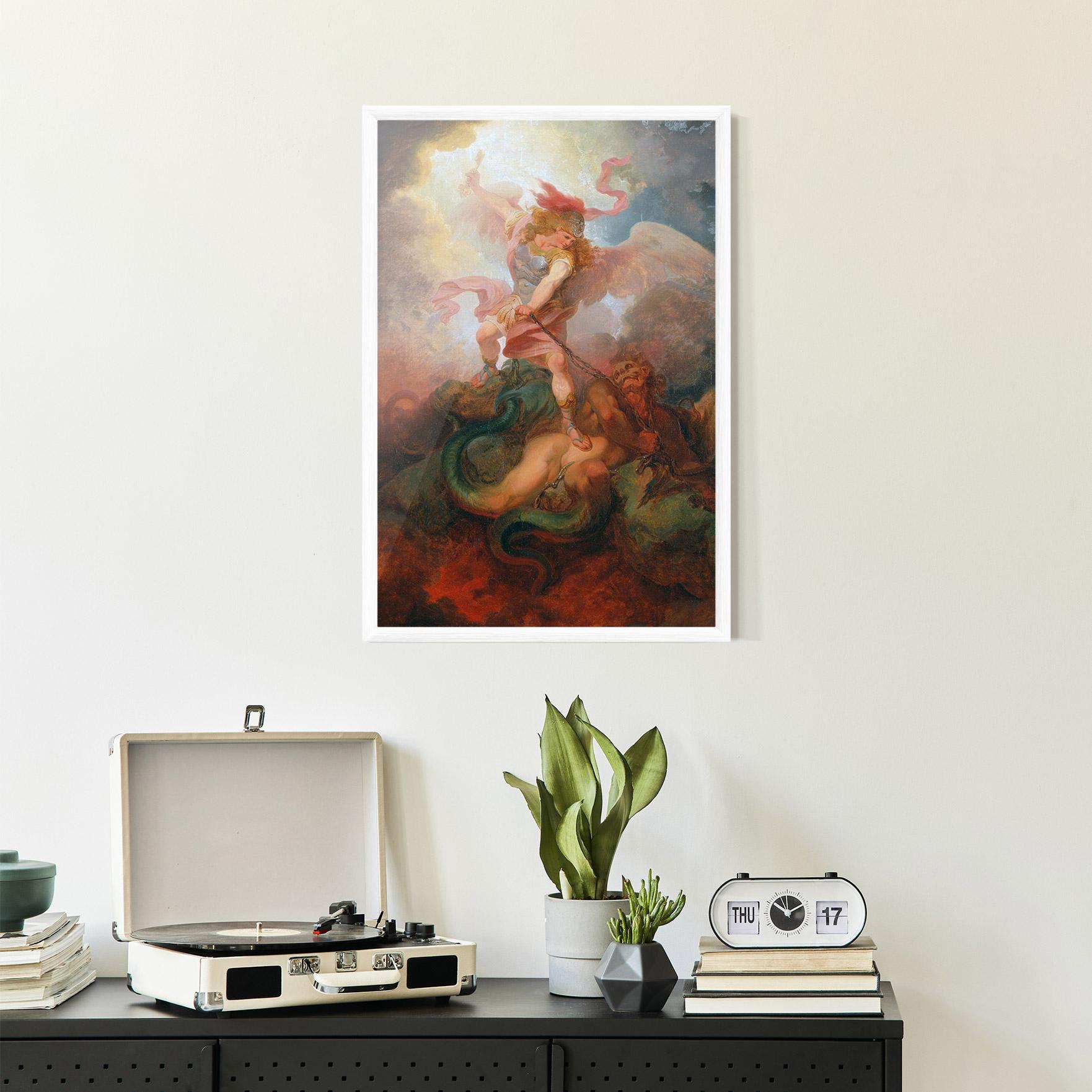 Keretezett Poszter Angel Killing Monster mockup 2