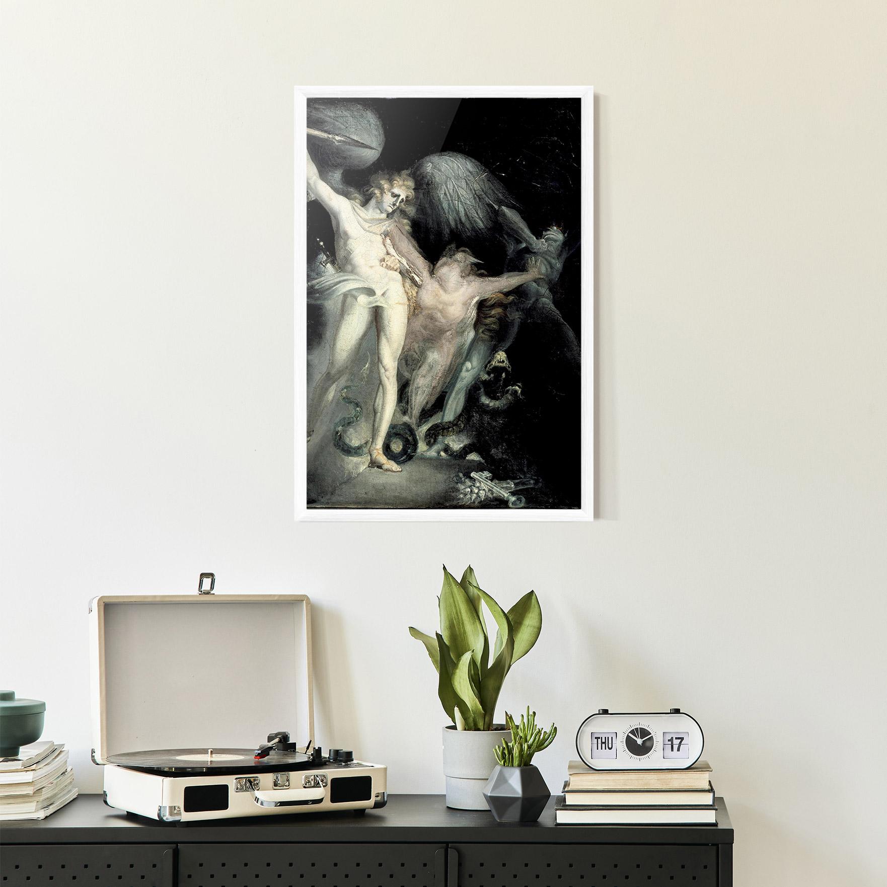 Keretezett Poszter Old Angel Painting mockup 2