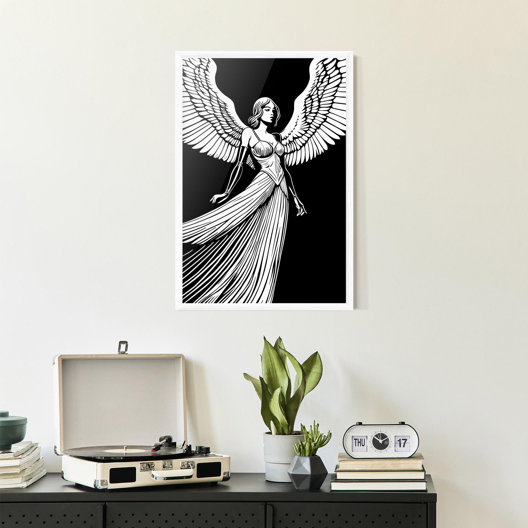Keretezett Poszter Pretty Angel mockup 2