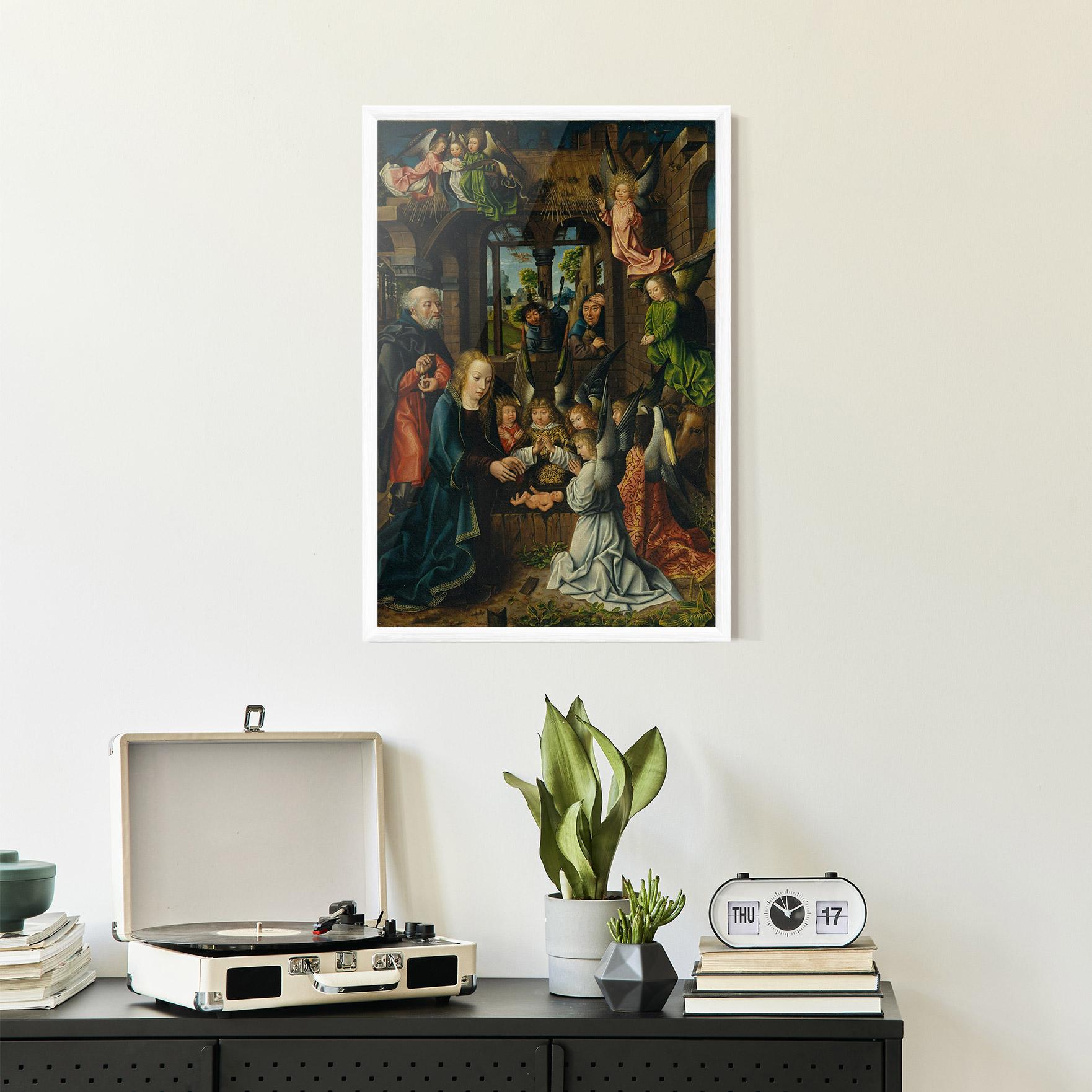 Keretezett Poszter Small Angels Praying mockup 2