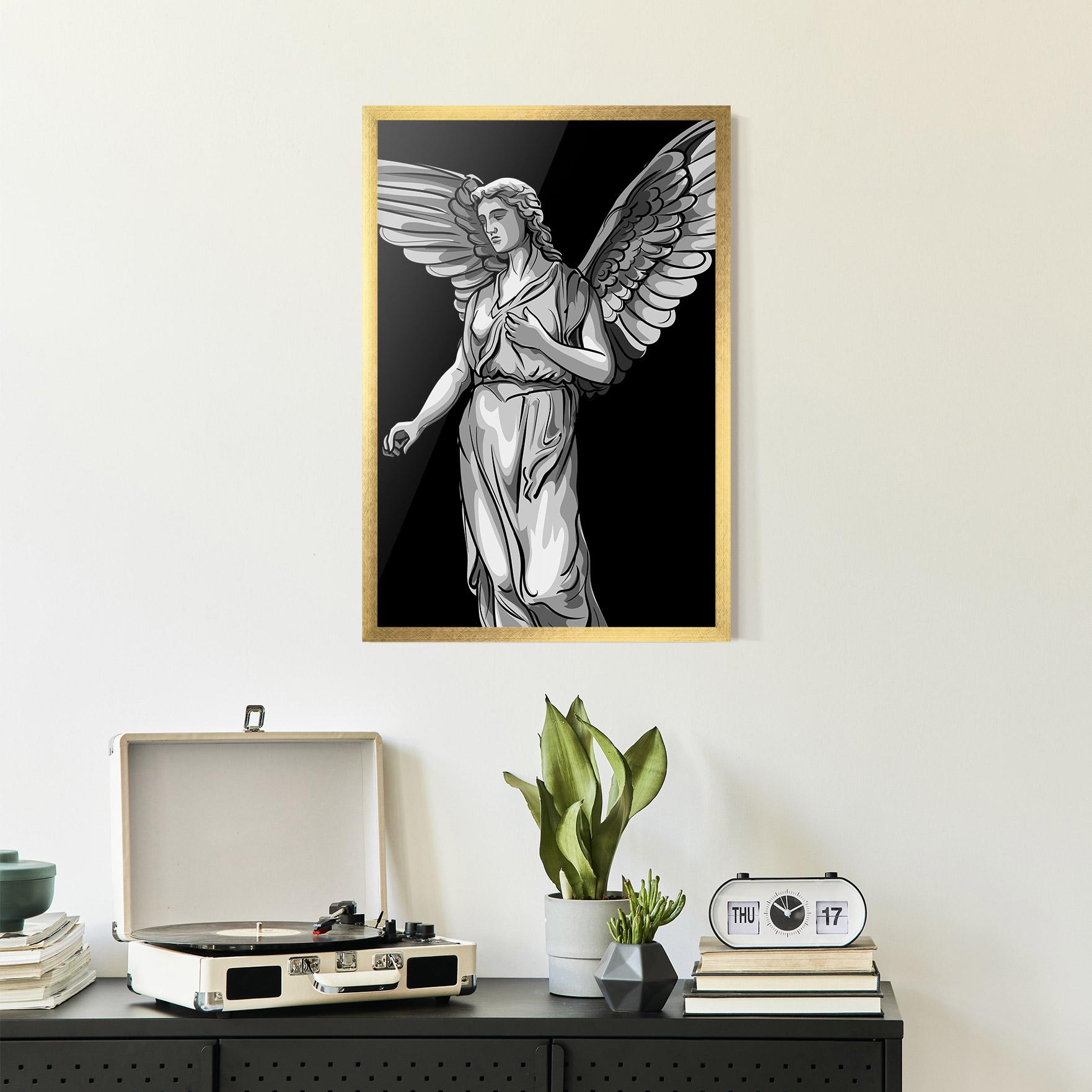 Keretezett Poszter Angel Hand mockup 2
