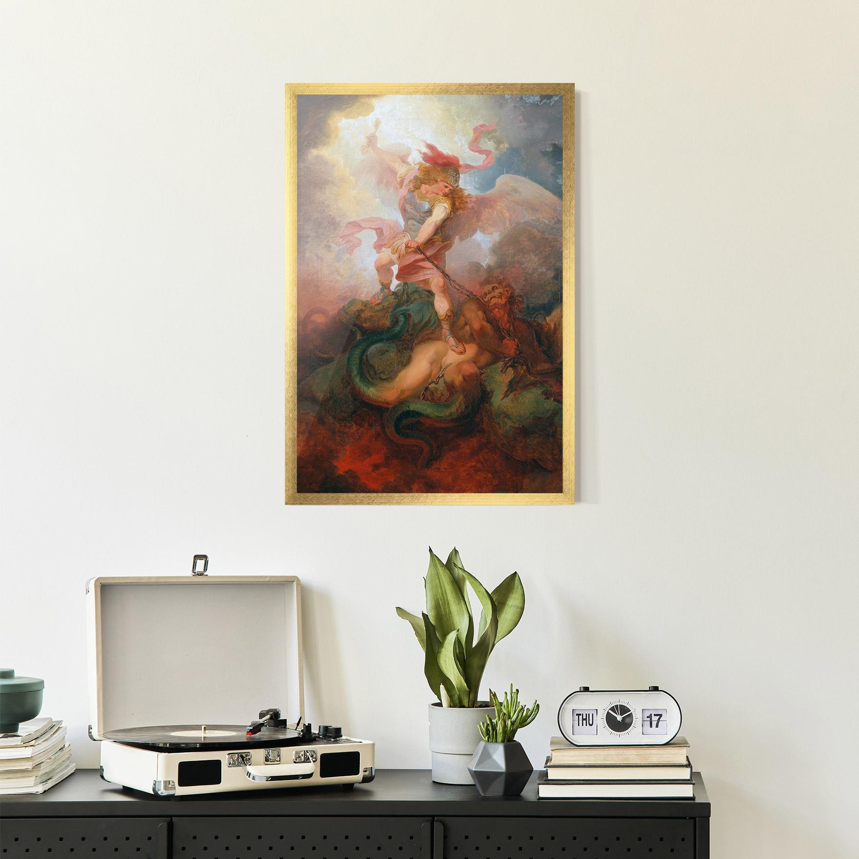 Keretezett Poszter Angel Killing Monster mockup 2