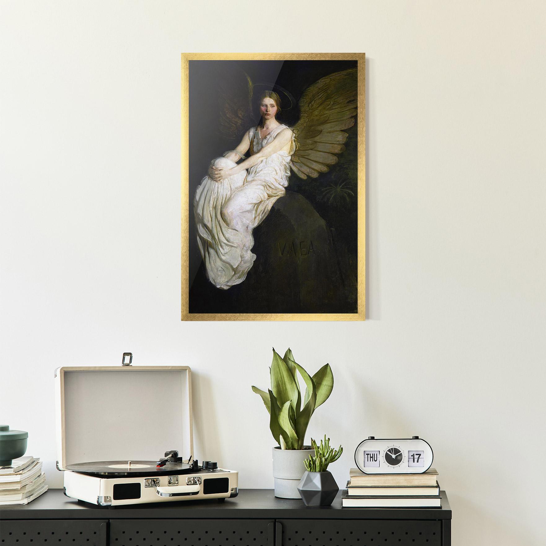 Keretezett Poszter Angel Thinking mockup 2