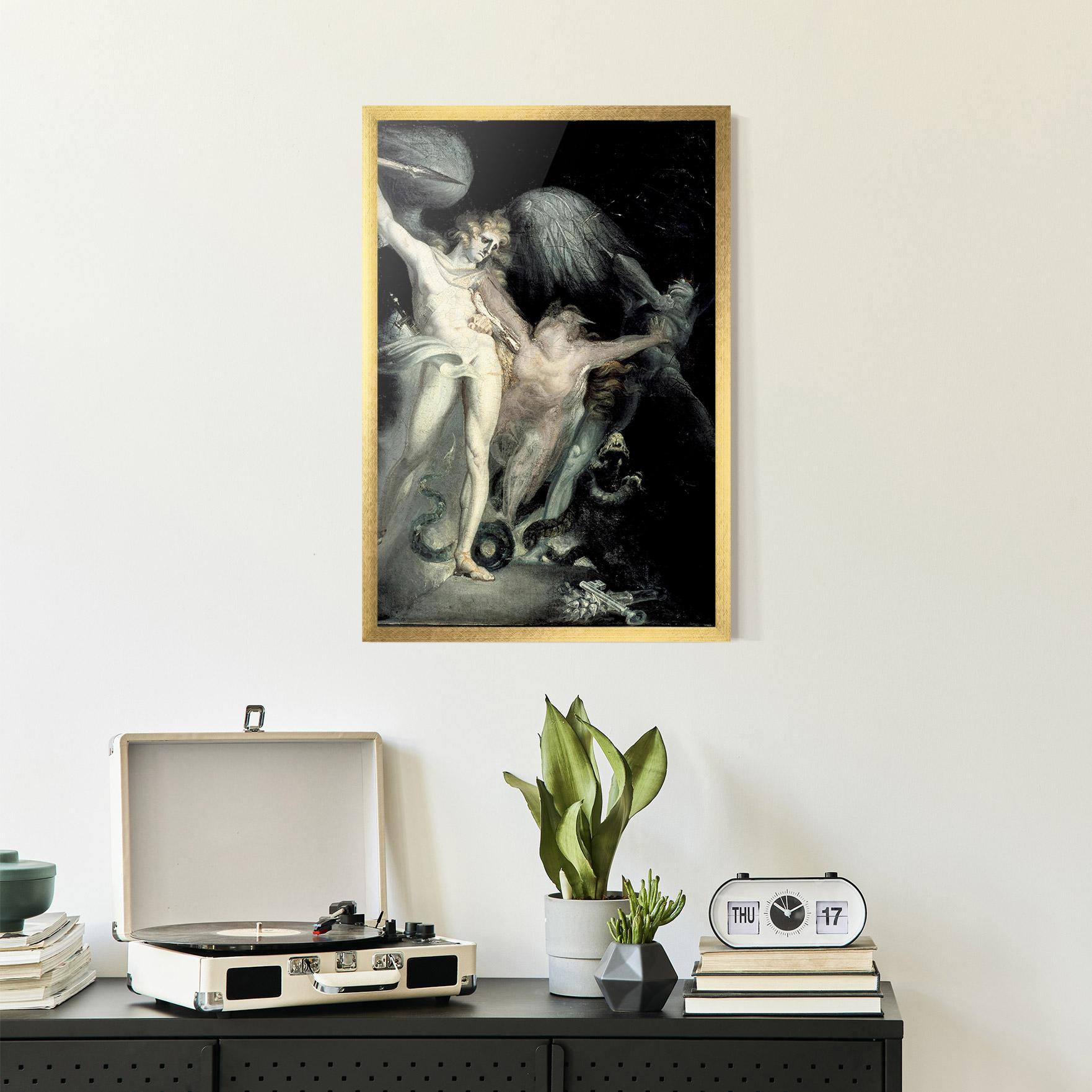 Keretezett Poszter Old Angel Painting mockup 2