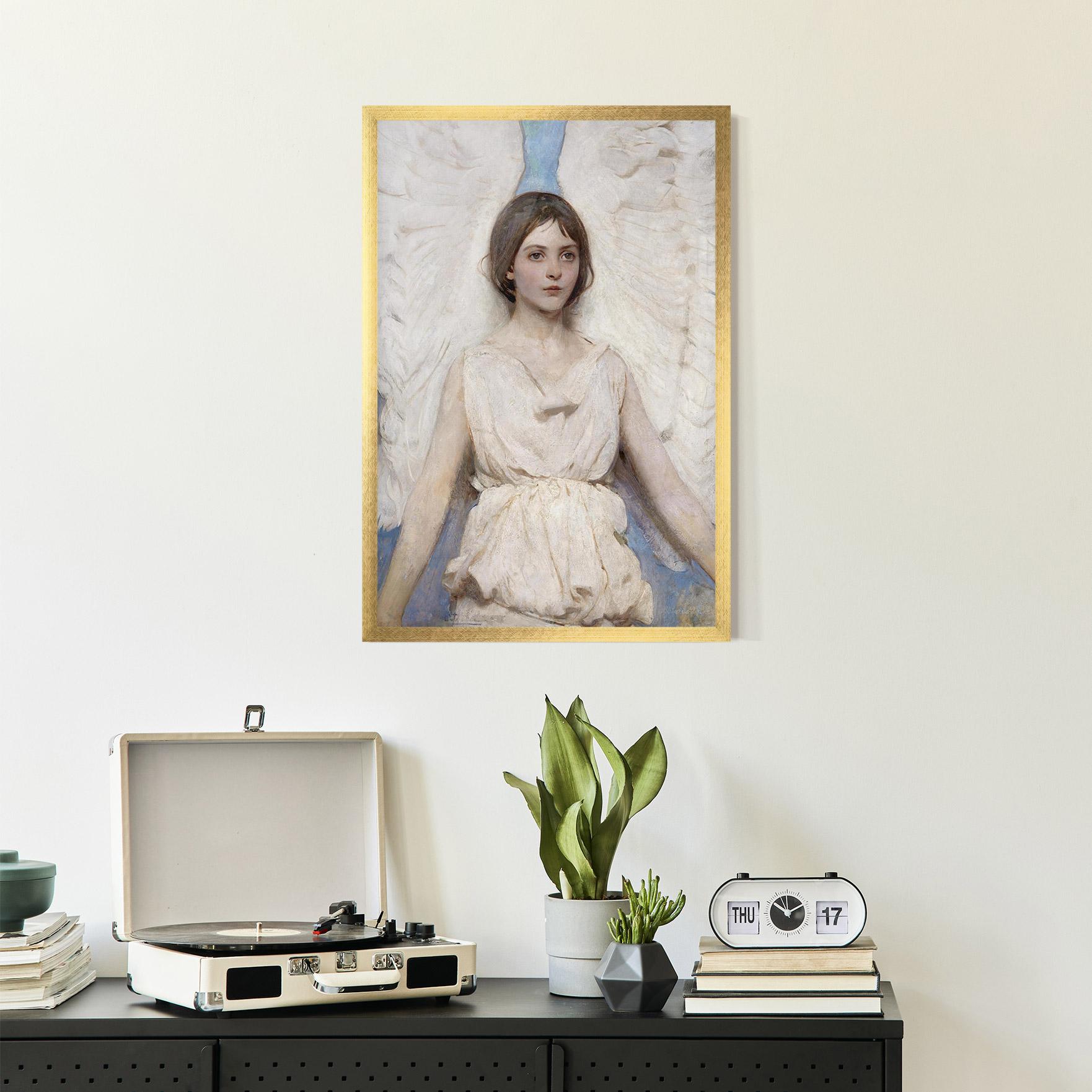 Keretezett Poszter Pretty Angel Painting mockup 2