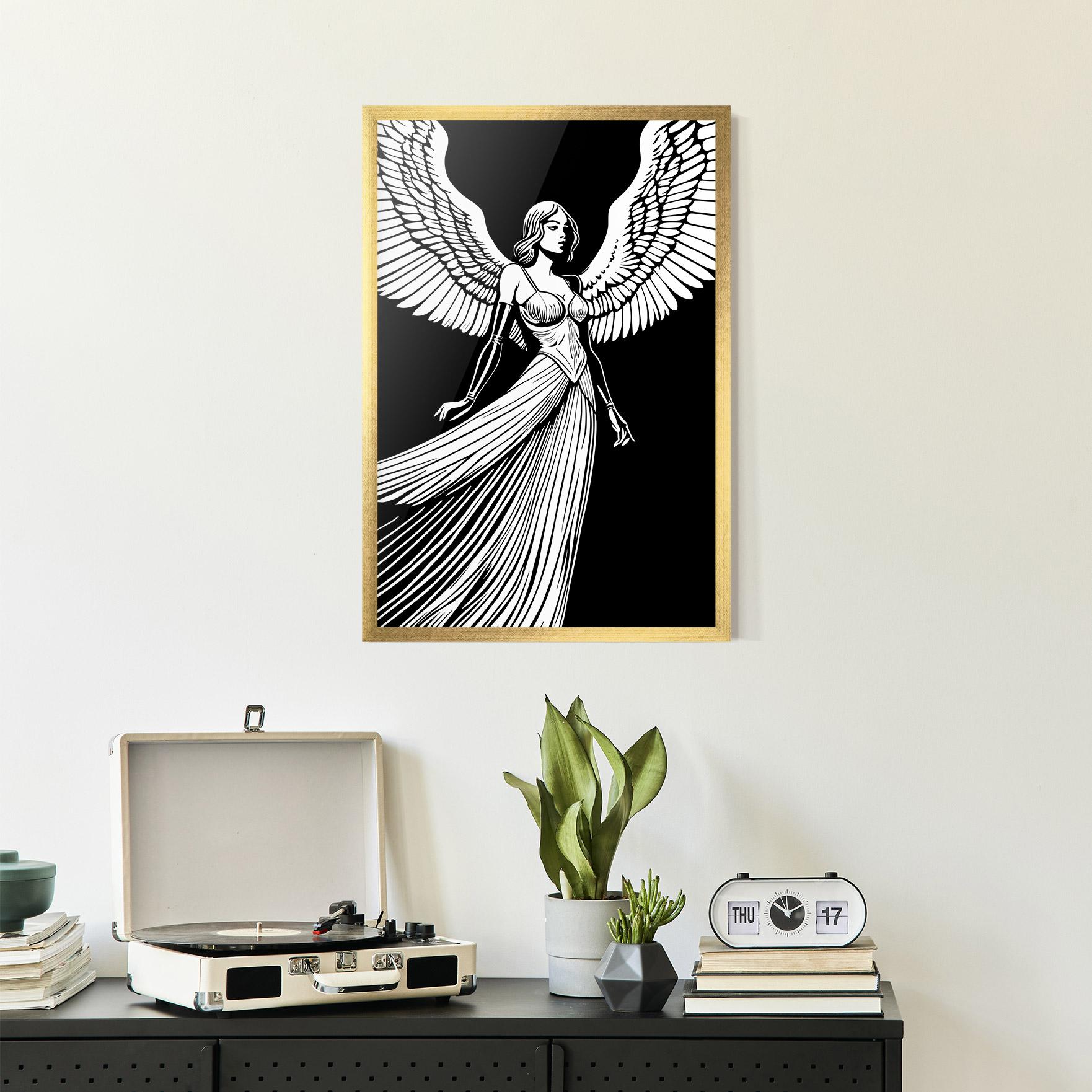 Keretezett Poszter Pretty Angel mockup 2