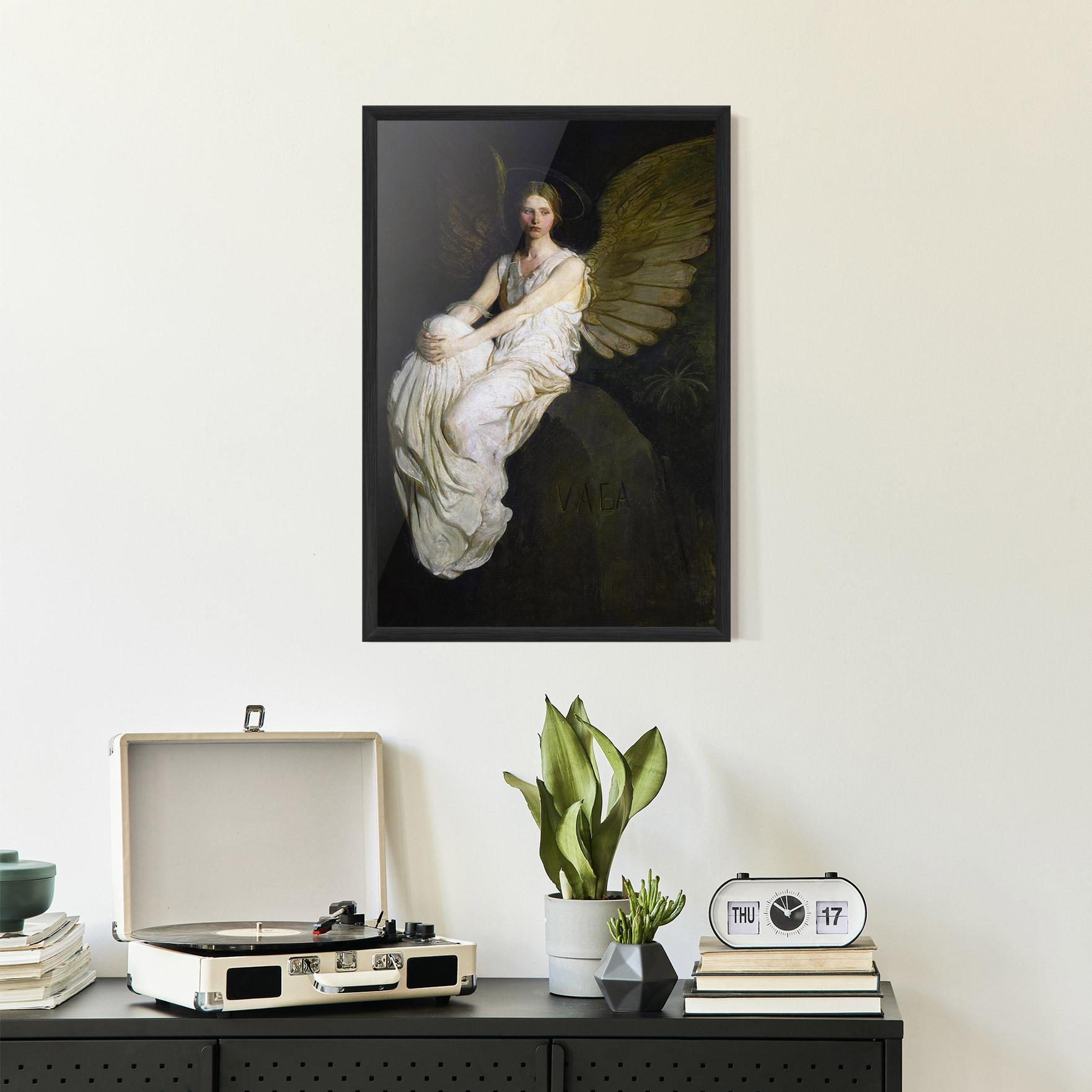 Keretezett Poszter Angel Thinking mockup 2