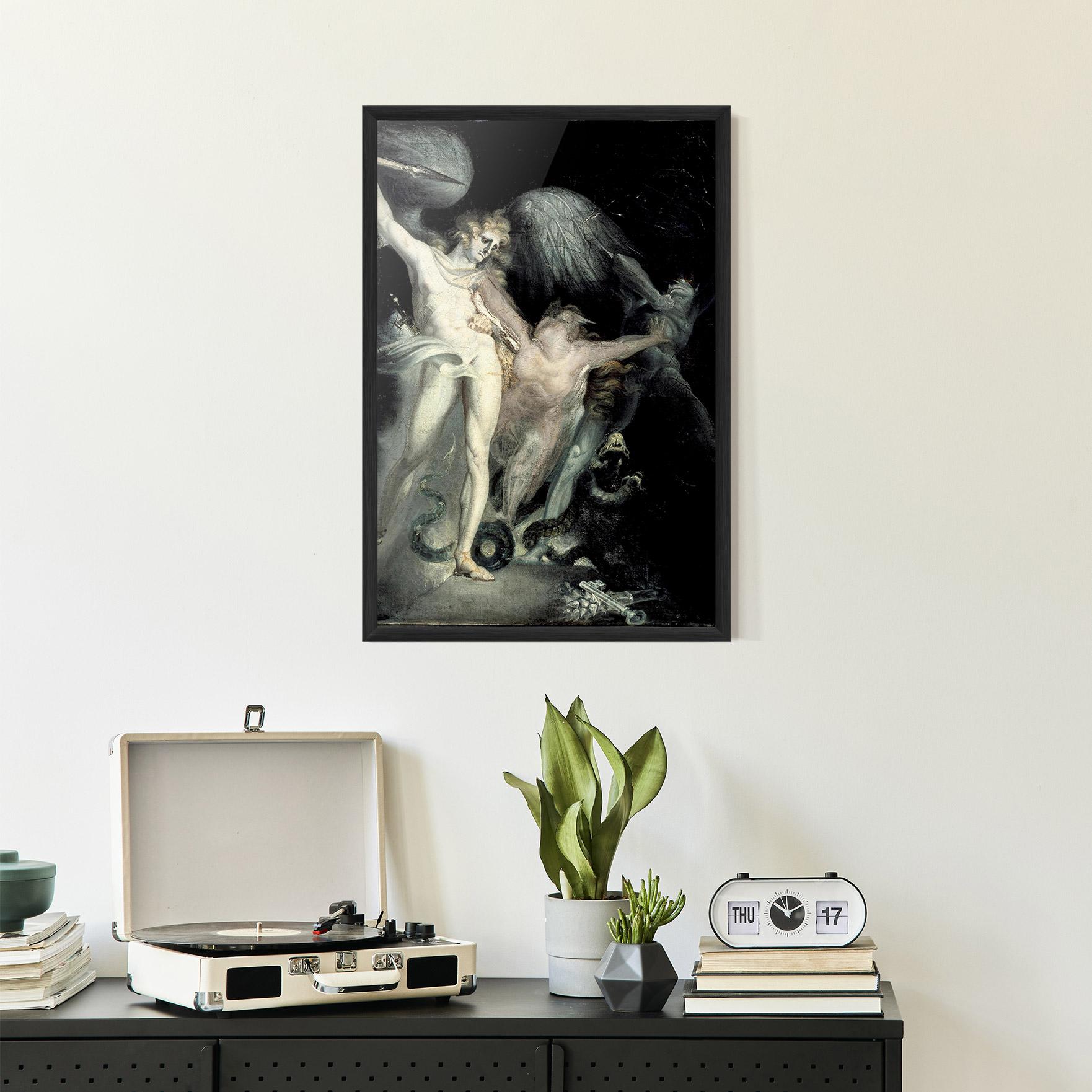 Keretezett Poszter Old Angel Painting mockup 2