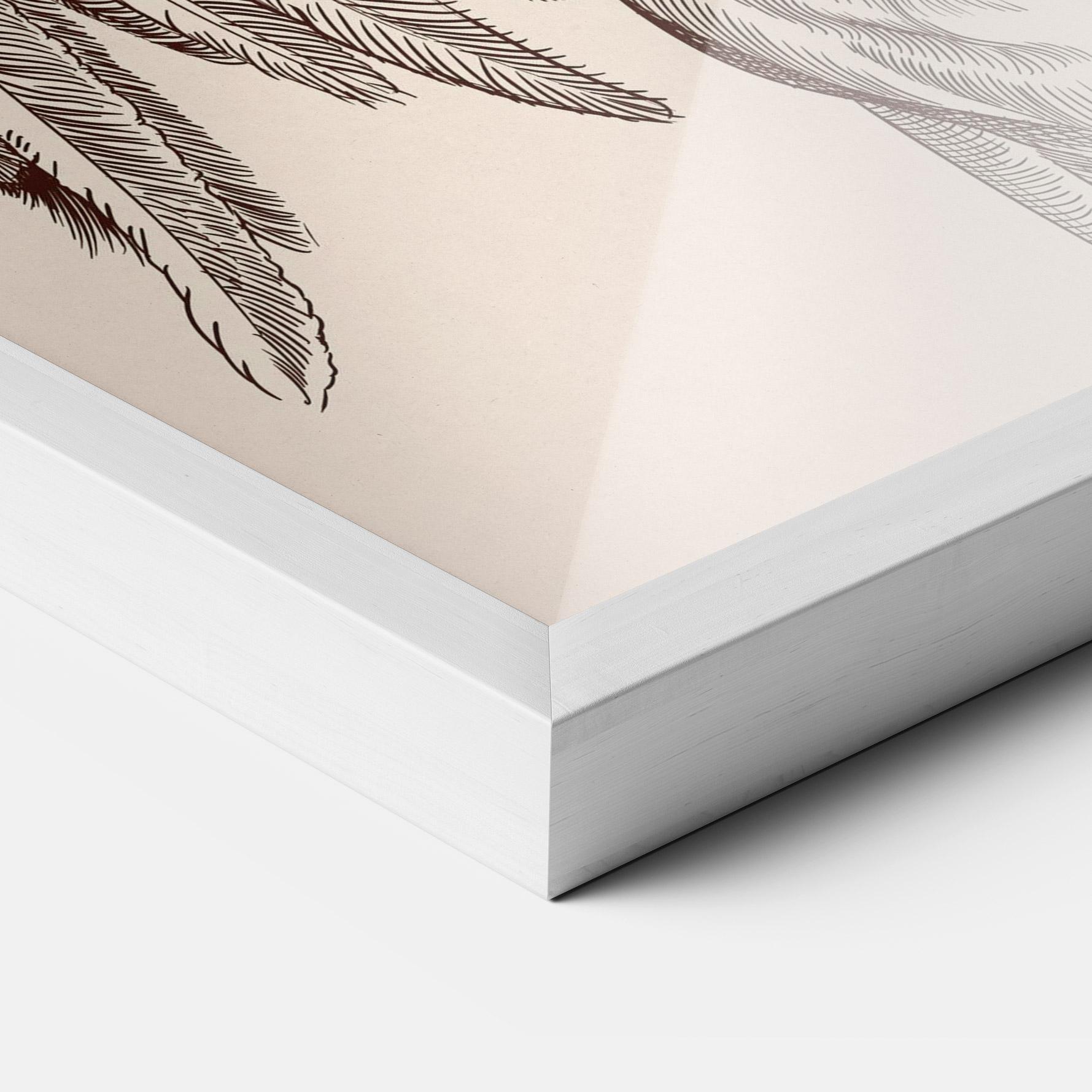 Keretezett Poszter Angel Brown Line mockup 3