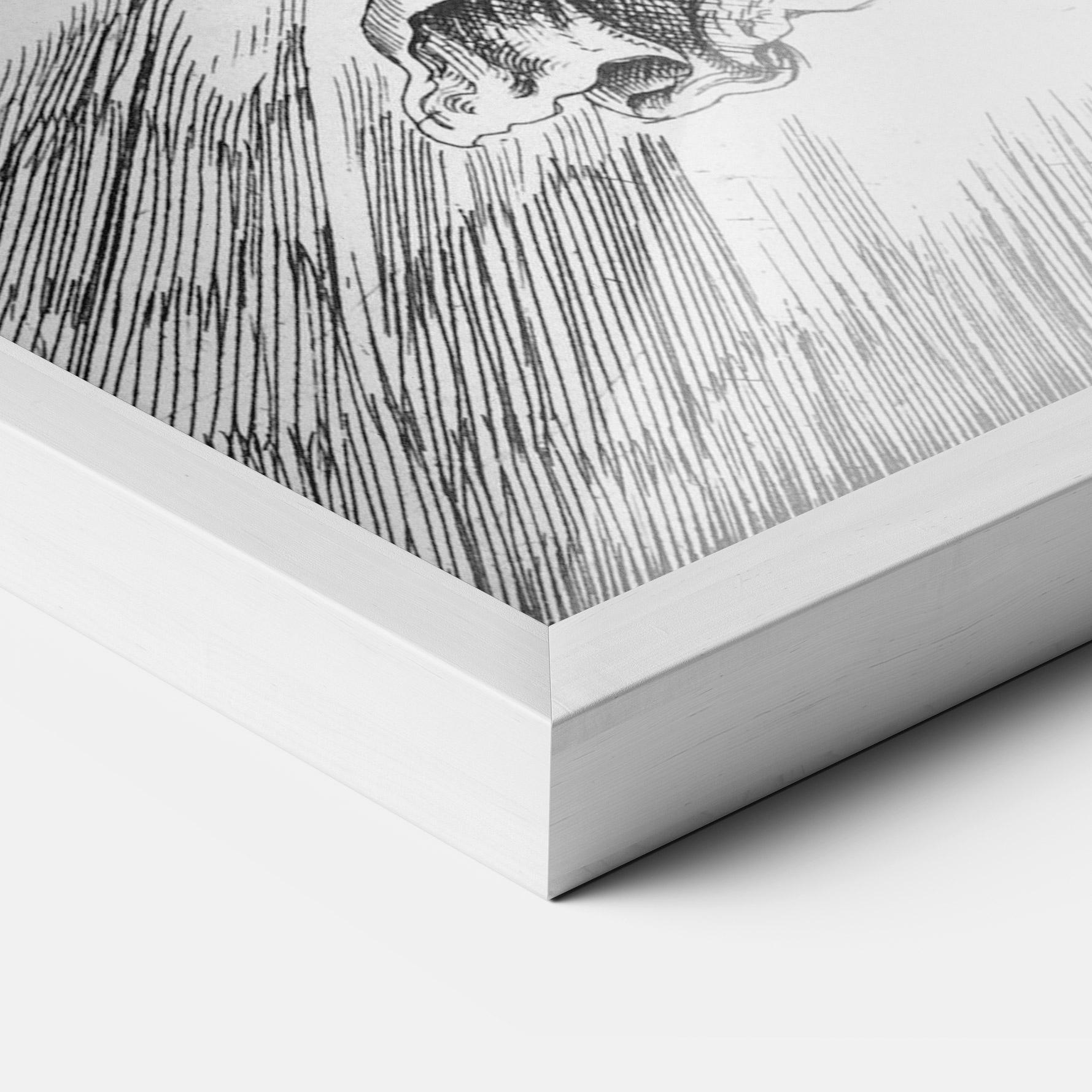 Keretezett Poszter Hand Drawn Angels mockup 3
