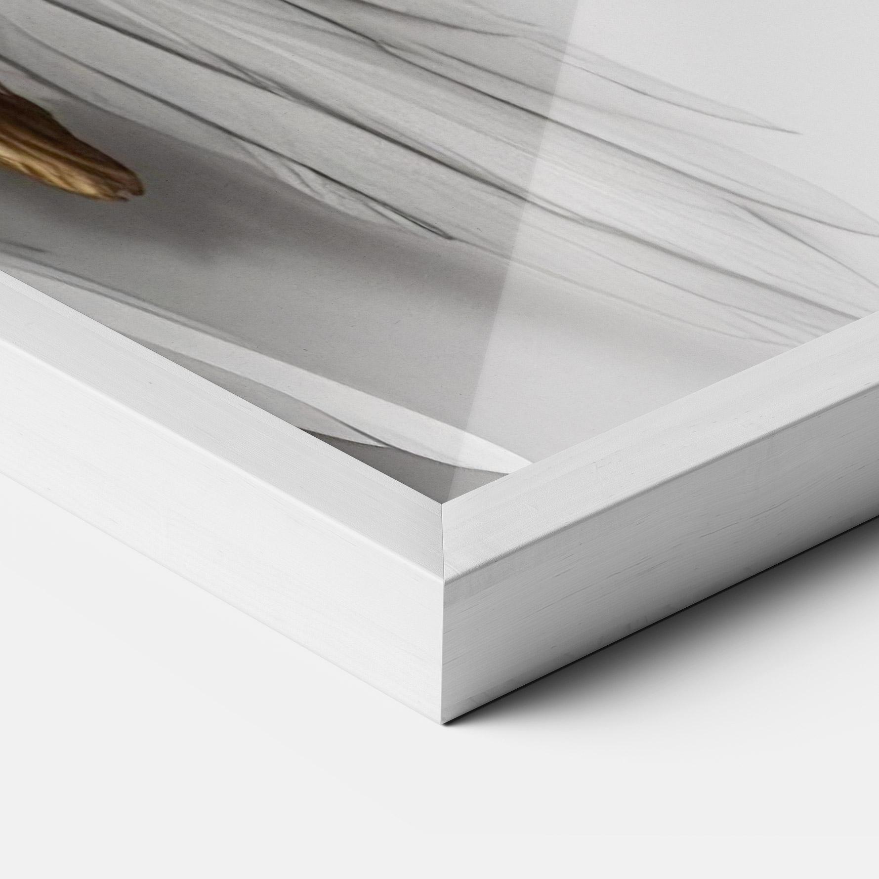 Keretezett Poszter Realistic Gold Angel Wings mockup 3