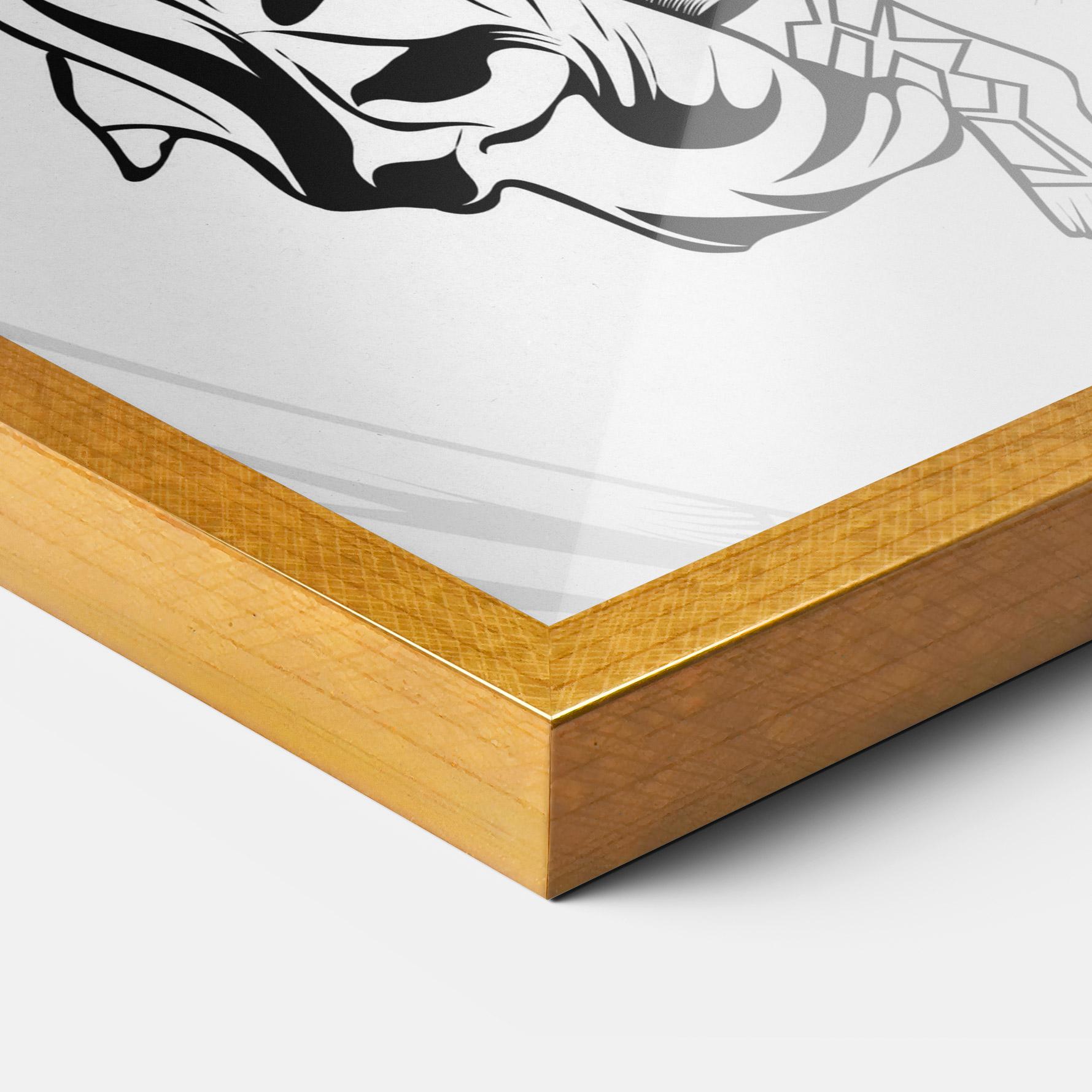 Keretezett Poszter Angel Fight mockup 3