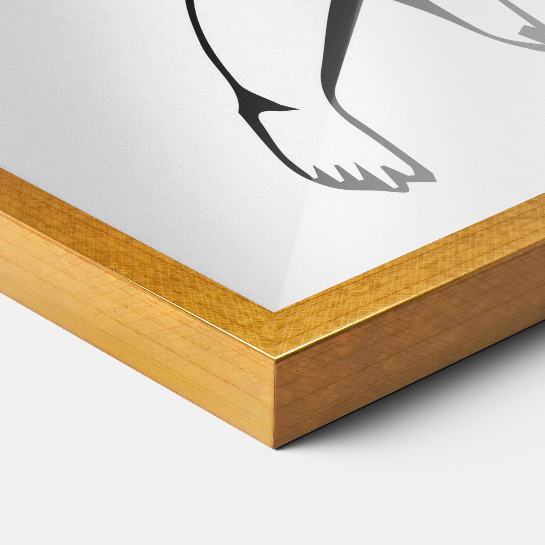 Keretezett Poszter Angel Gun mockup 3