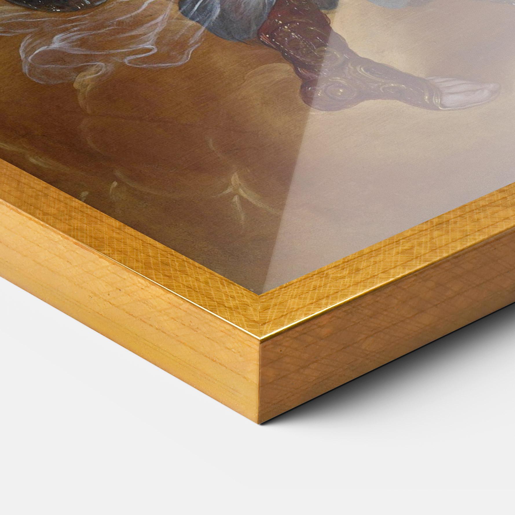 Keretezett Poszter Angel Holding A Tree mockup 3