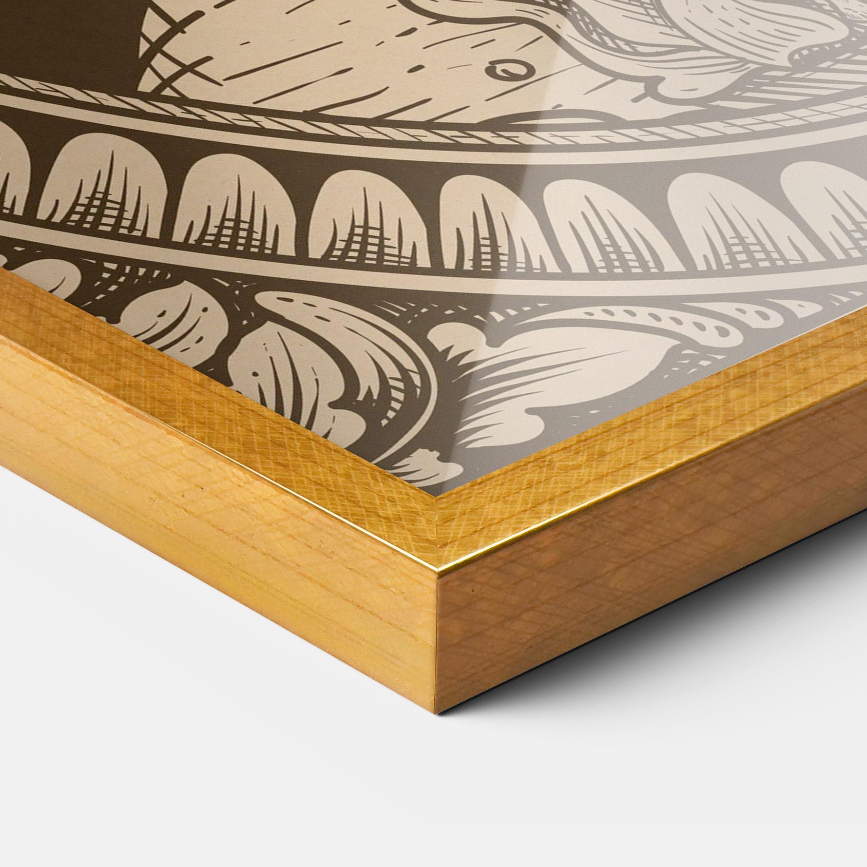 Keretezett Poszter Cream Angel mockup 3