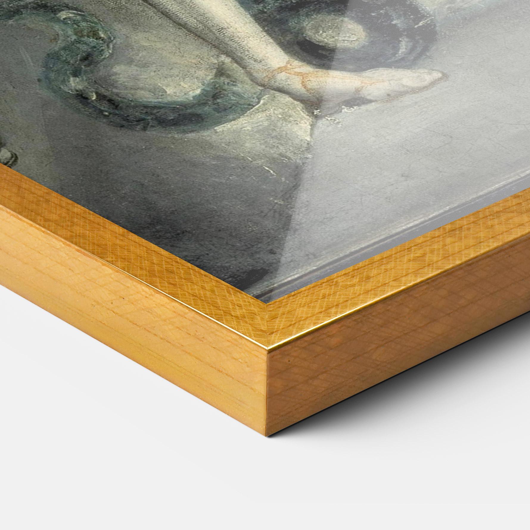 Keretezett Poszter Old Angel Painting mockup 3