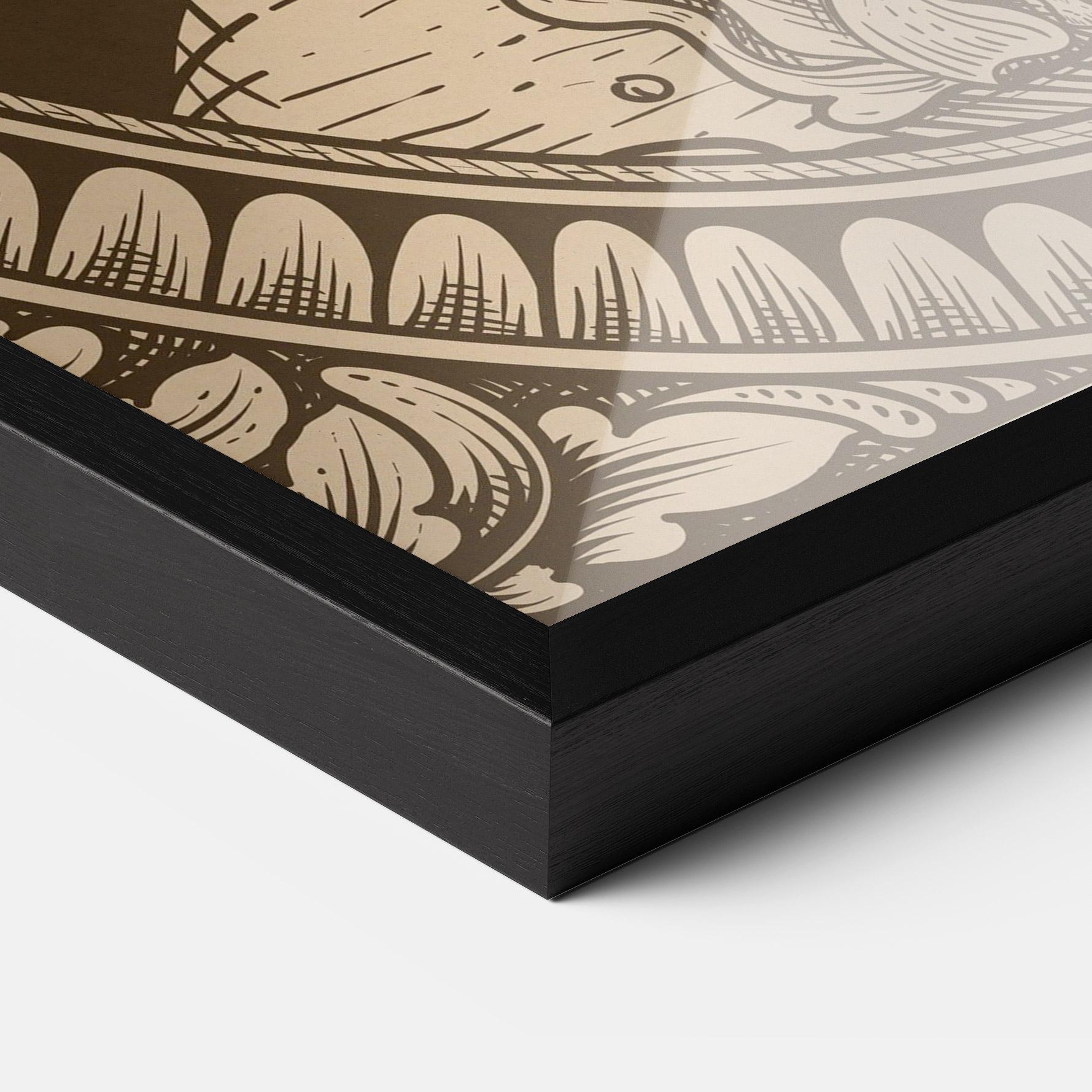 Keretezett Poszter Cream Angel mockup 3