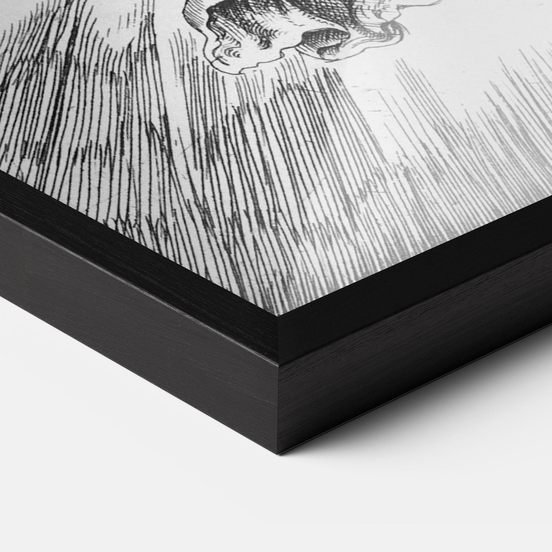 Keretezett Poszter Hand Drawn Angels mockup 3