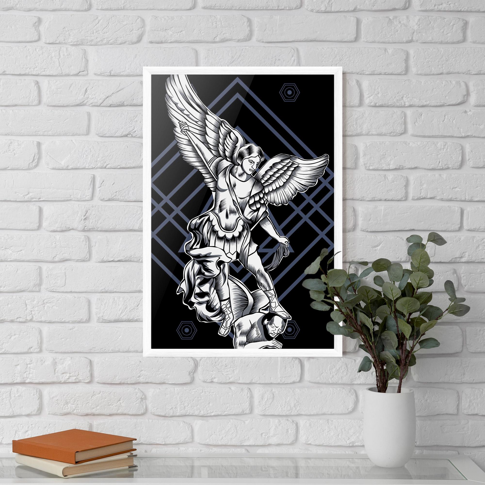 Keretezett Poszter Angel Fights mockup 5