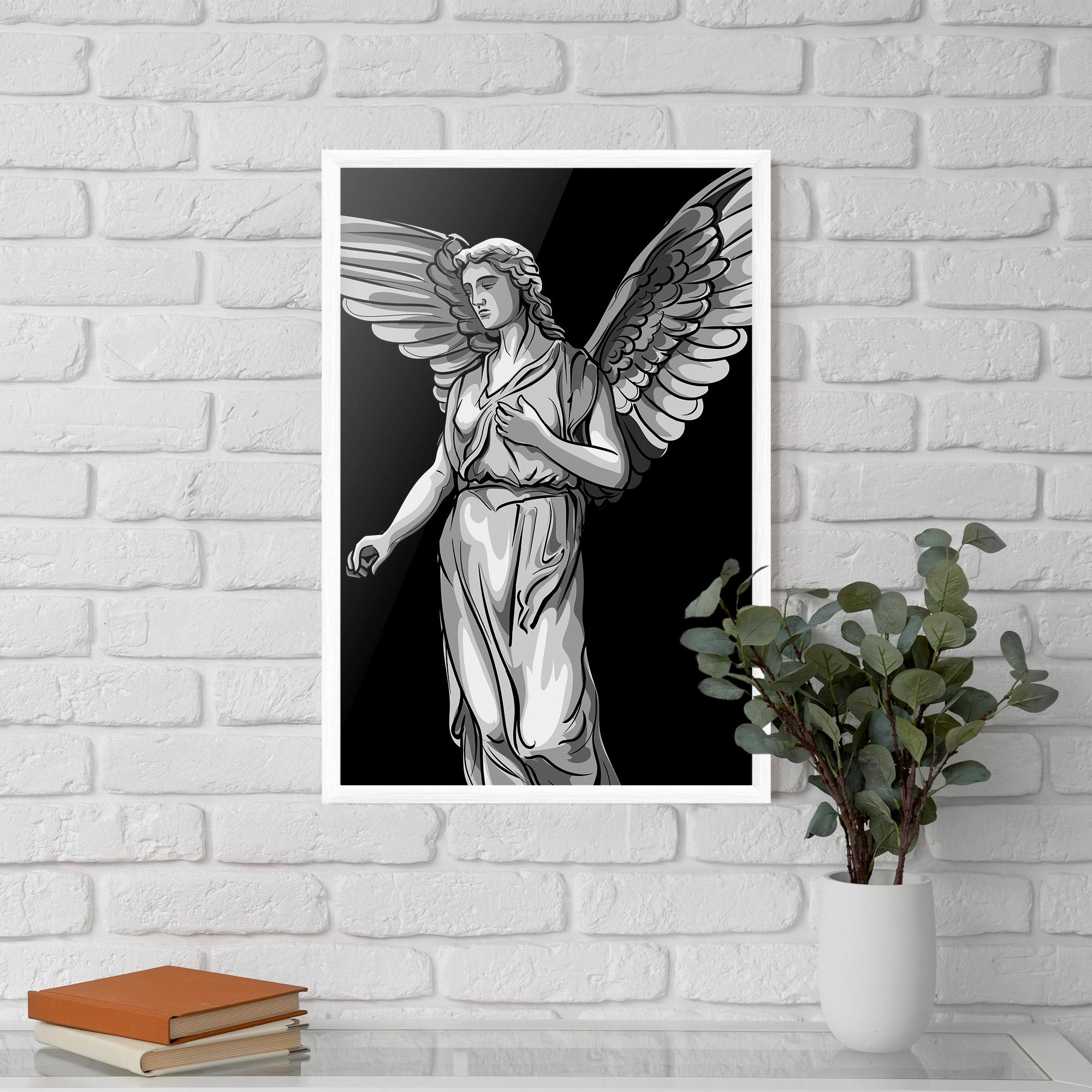 Keretezett Poszter Angel Hand mockup 5