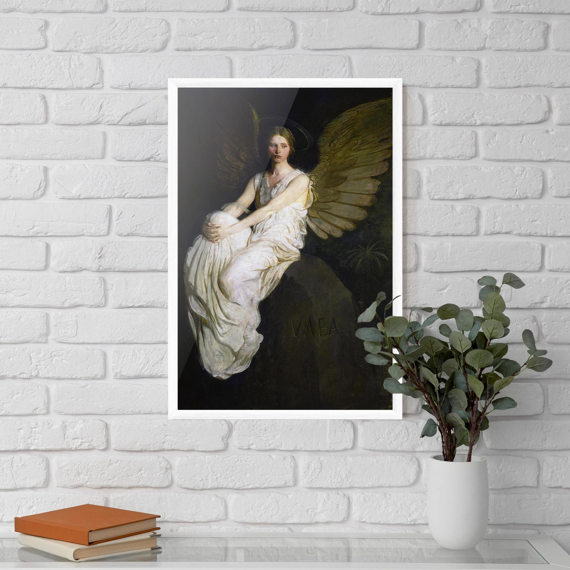 Keretezett Poszter Angel Thinking mockup 5