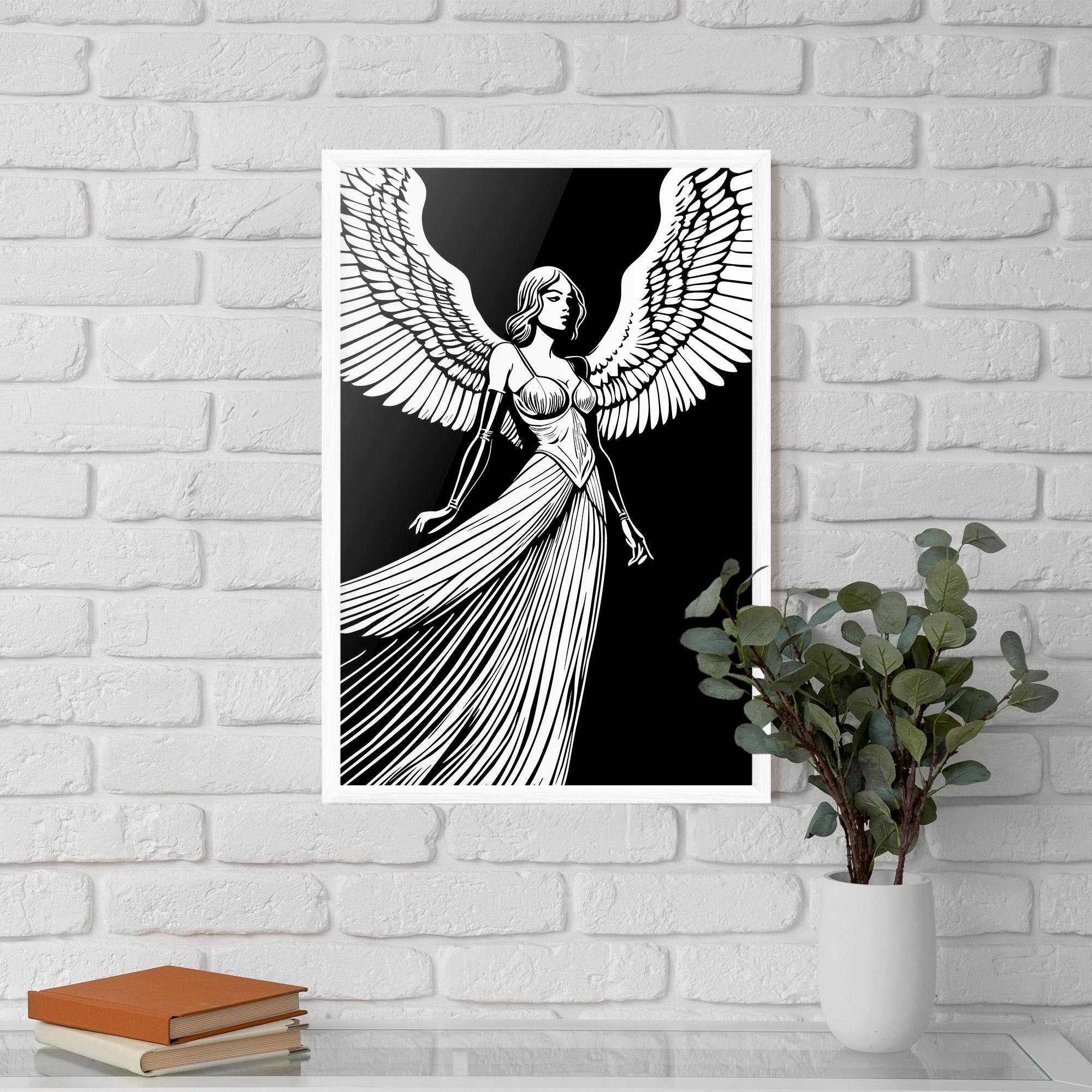 Keretezett Poszter Pretty Angel mockup 5